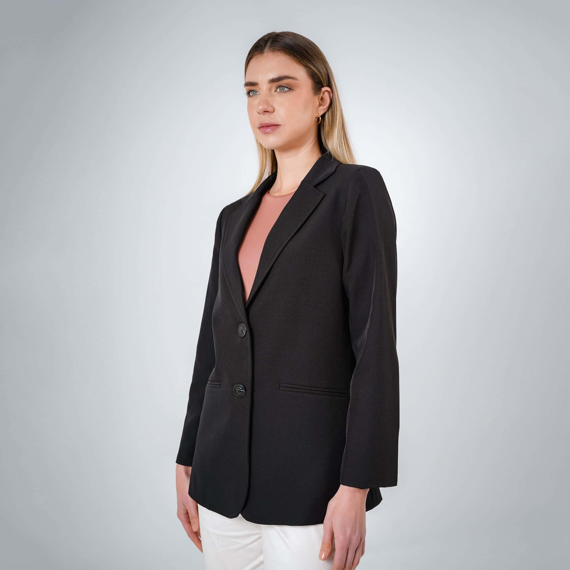 Chaqueta blazer cuello solapa