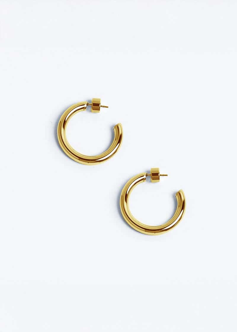Small Chunky Hoops Dorado