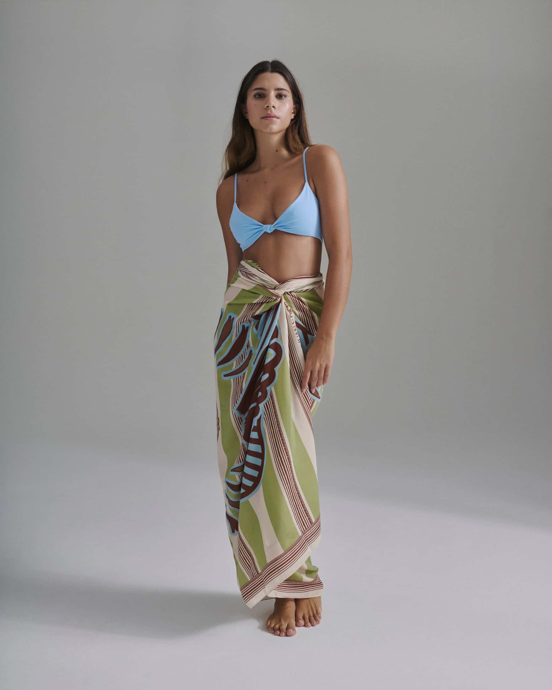 Pacifico Top / Sky Blue - Ivory