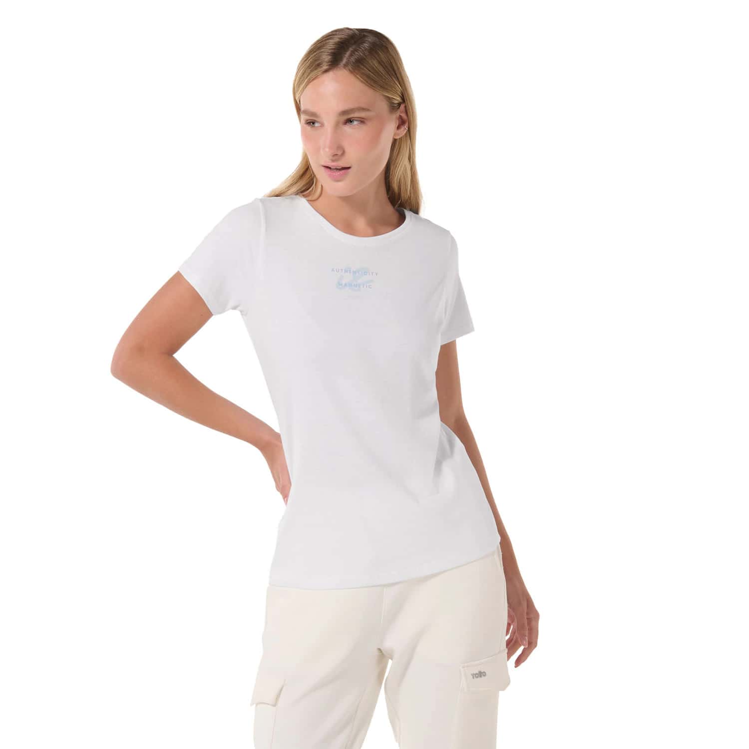 Camiseta Estampada para Mujer Thinky Blanca