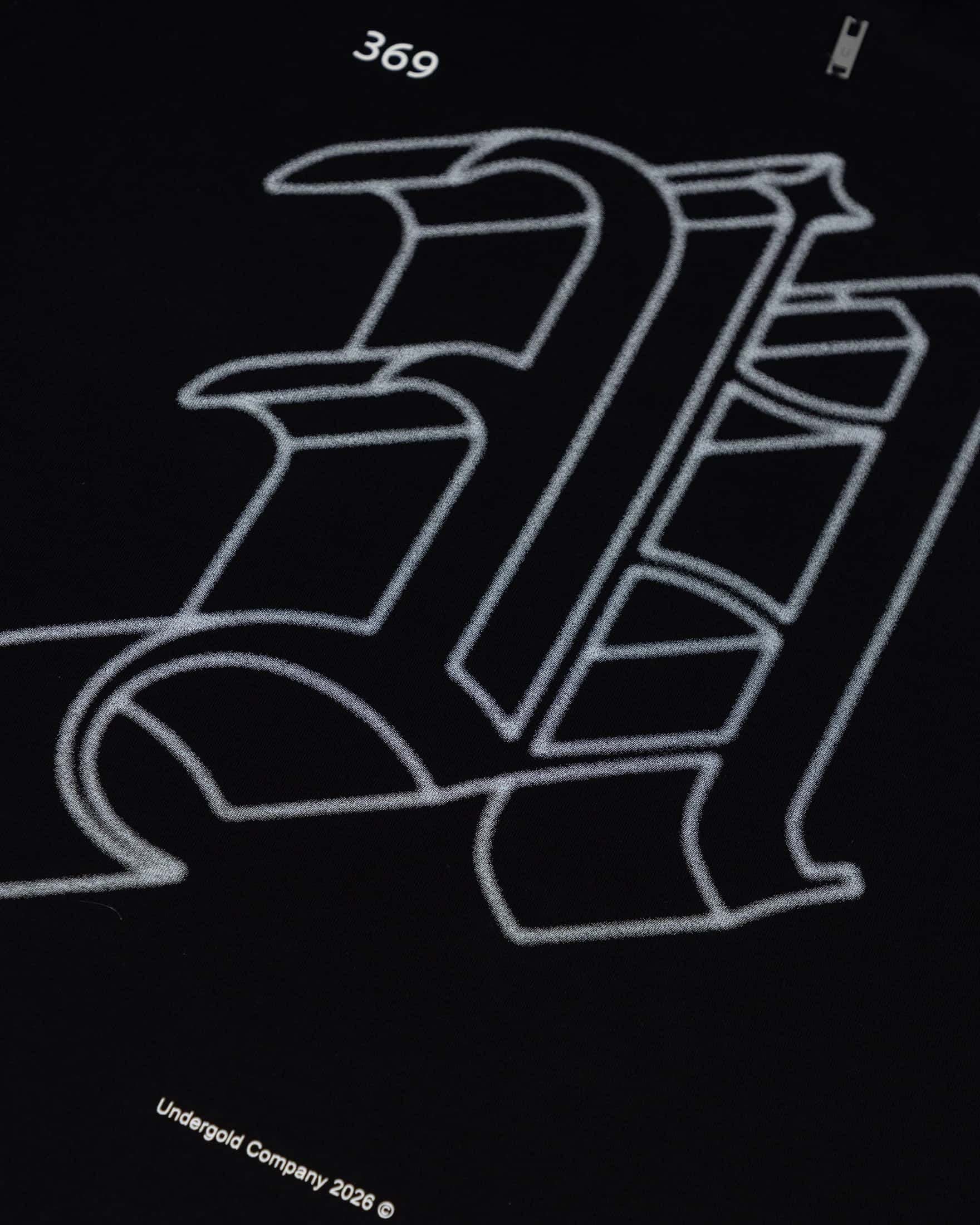 Line Solid U Tshirt Black - miniatura 4