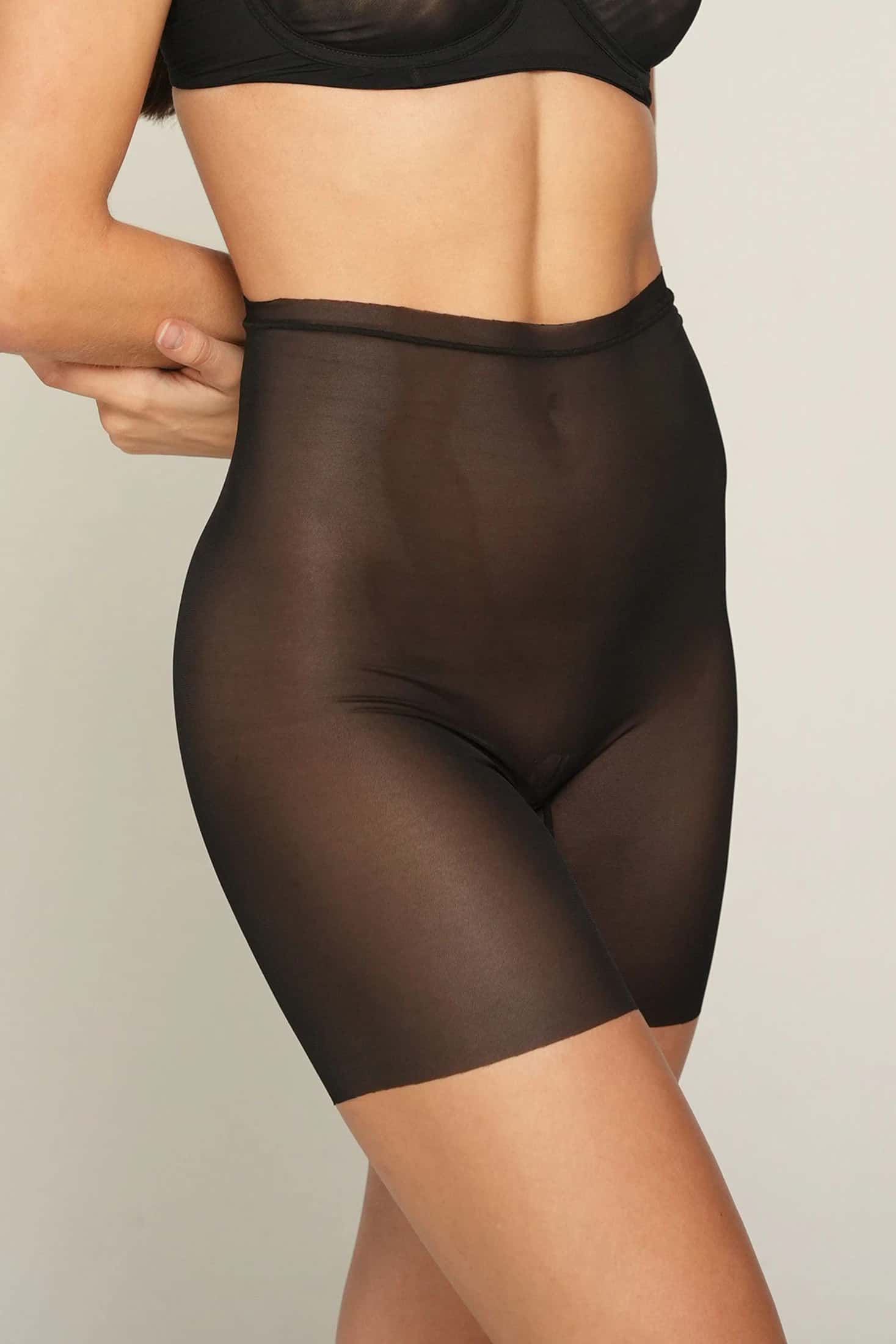 PANTY CICLISTA ELLIPSE EN TUL INVISIBLE ULTRA COMODO ALMA LIMPIA NEGRO