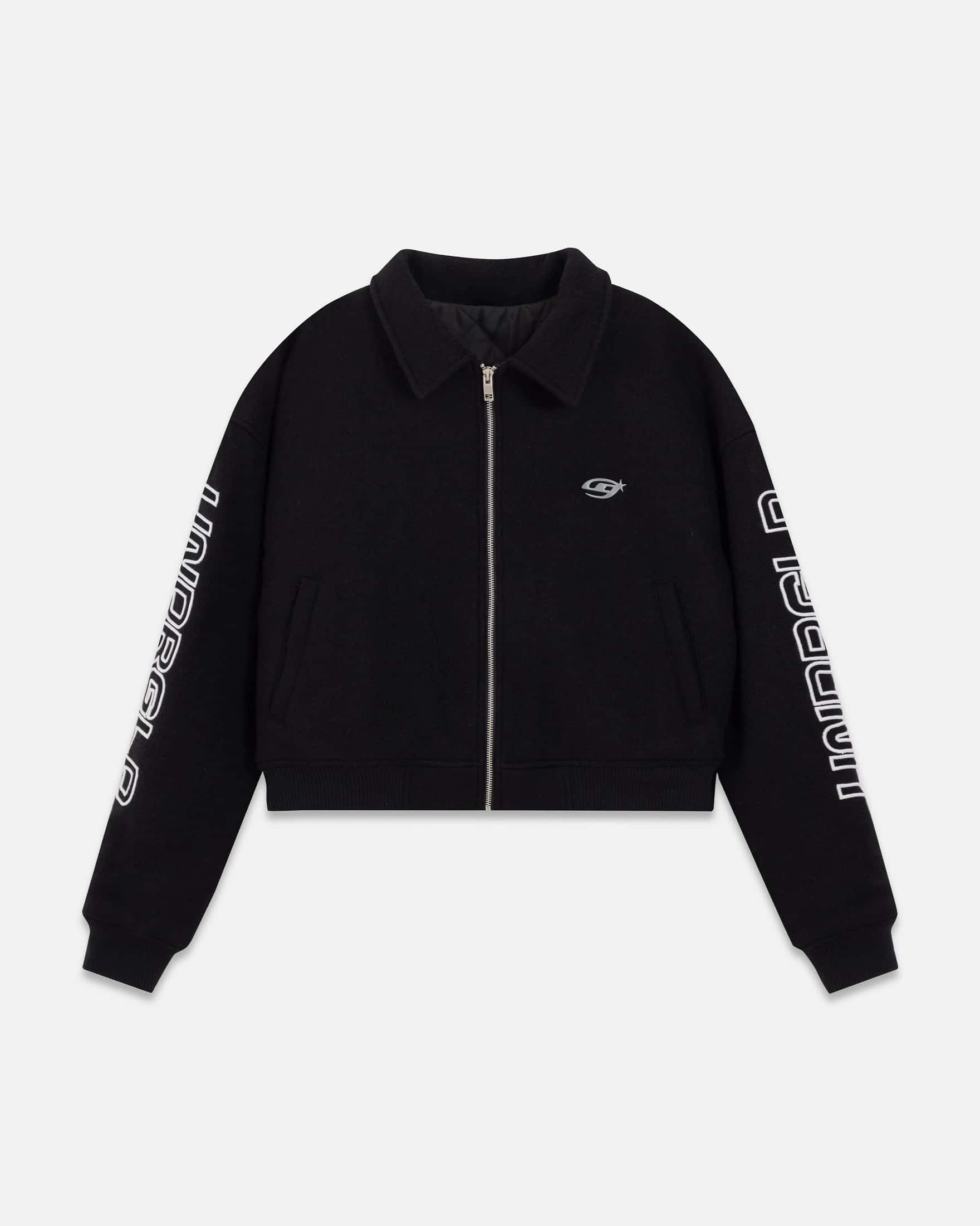 Act 1 Neon Bomber Jacket Black