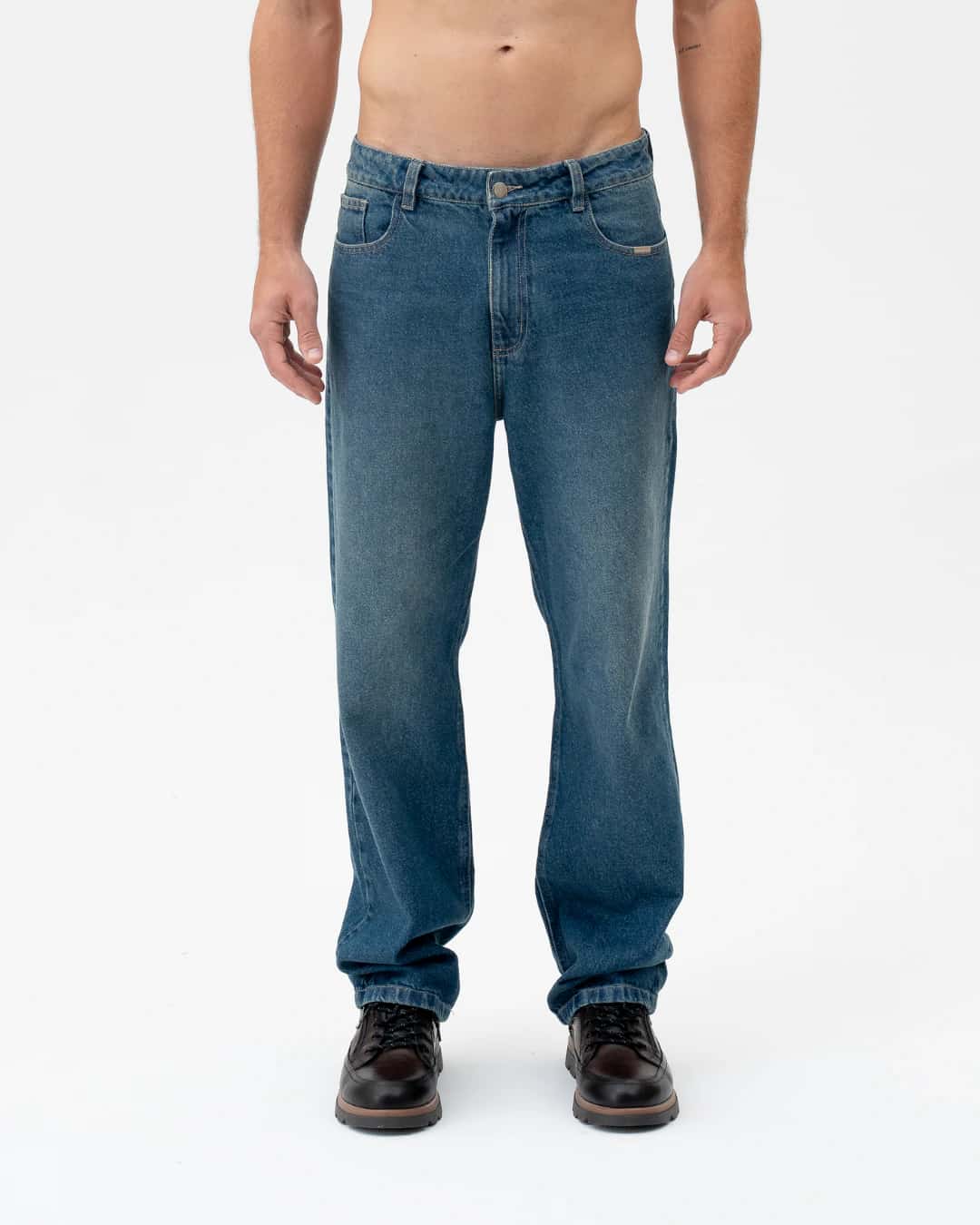 BR02 DARK MEDIUM REGULAR JEAN - miniatura 2