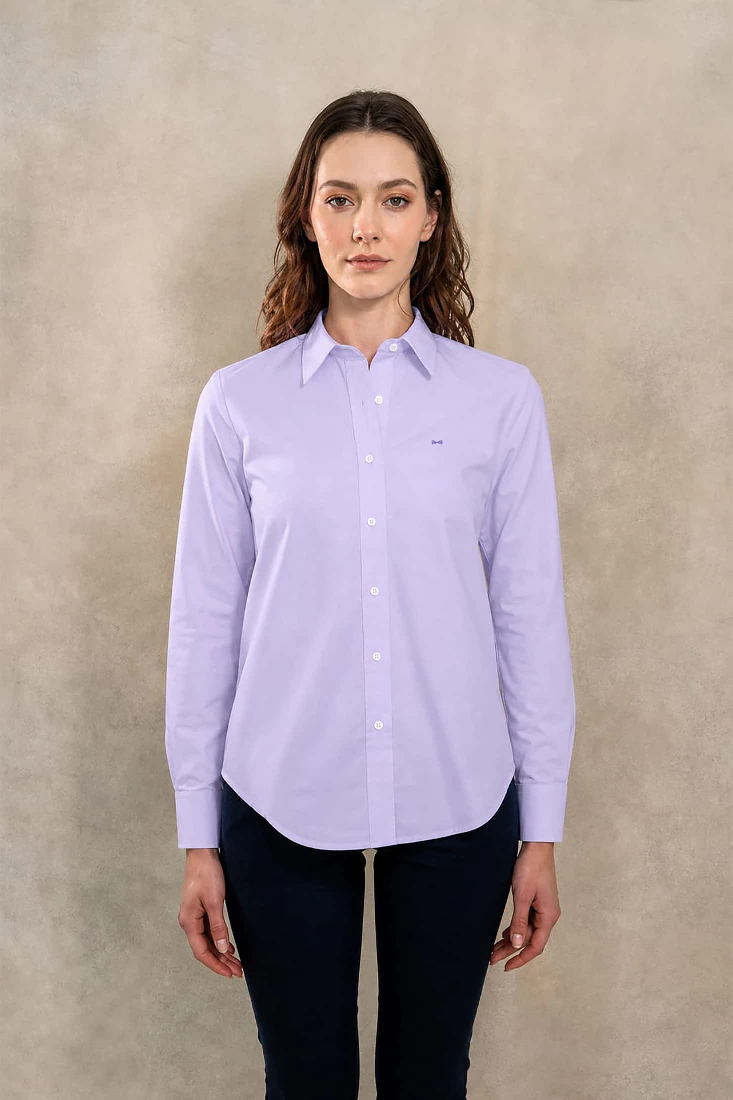 Camisa Antimanchas Oxford de Mujer Light Lavander