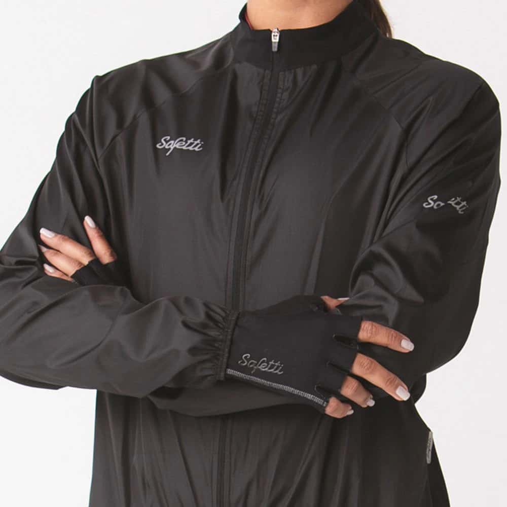 CHAQUETA CICLISMO AQUALITE NERO PARA MUJER - miniatura 4