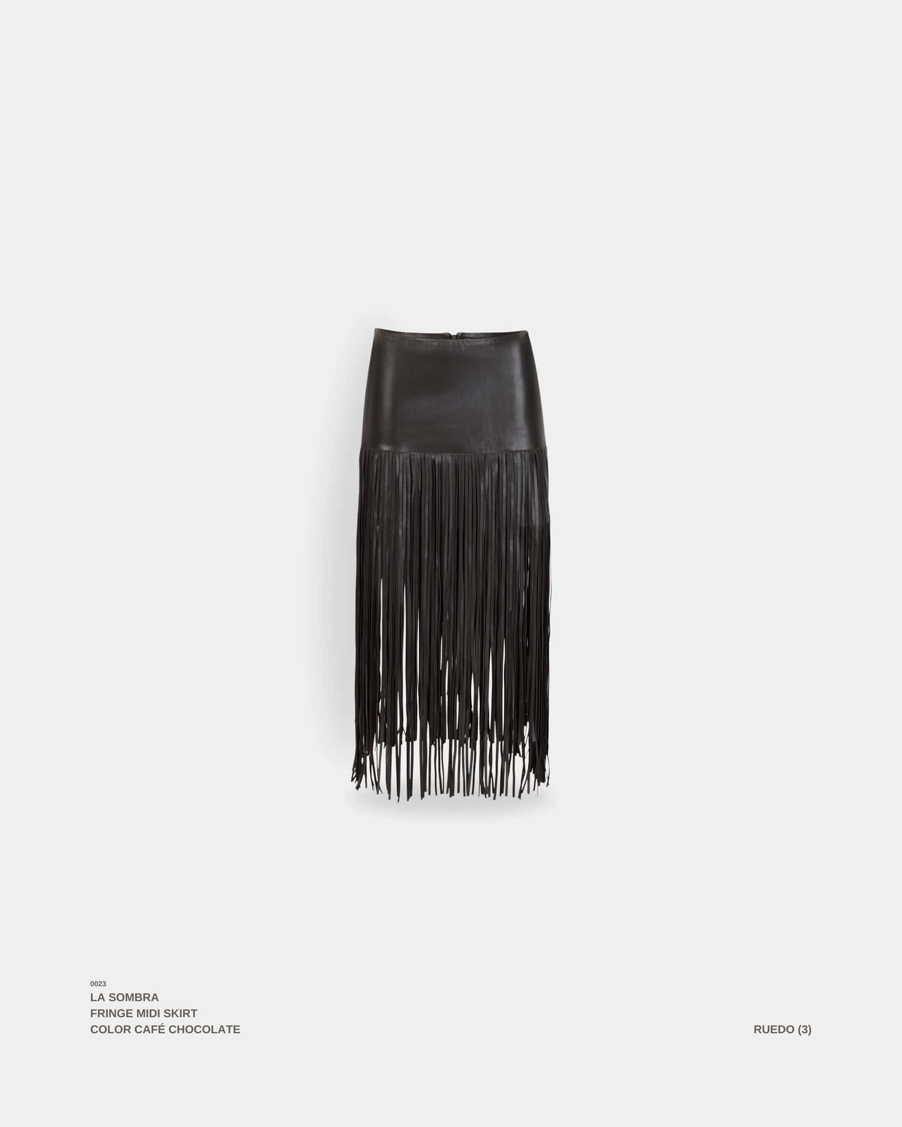 "LA SOMBRA" FRINGE SKIRT (PRE-ORDER) - miniatura 1