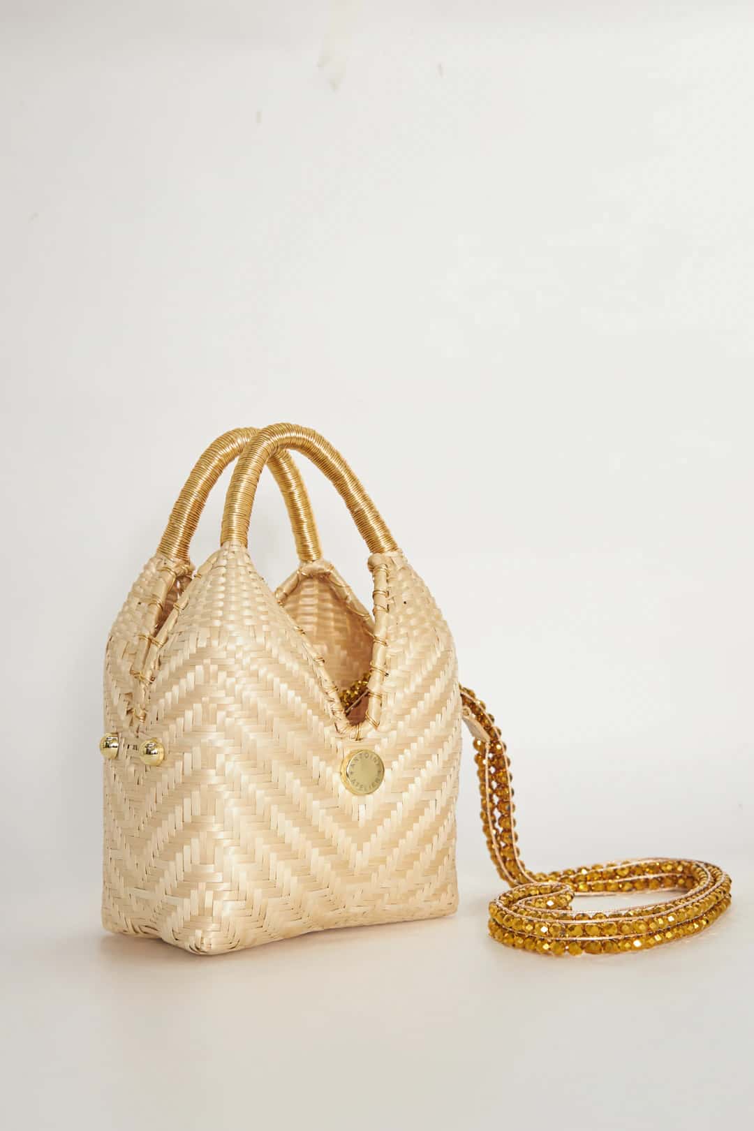 Mini Carly Bag Golden Wire-Wrap  DELUXE LIMITED EDITION NYFW X BLOOM RAUL PEÑARANDA