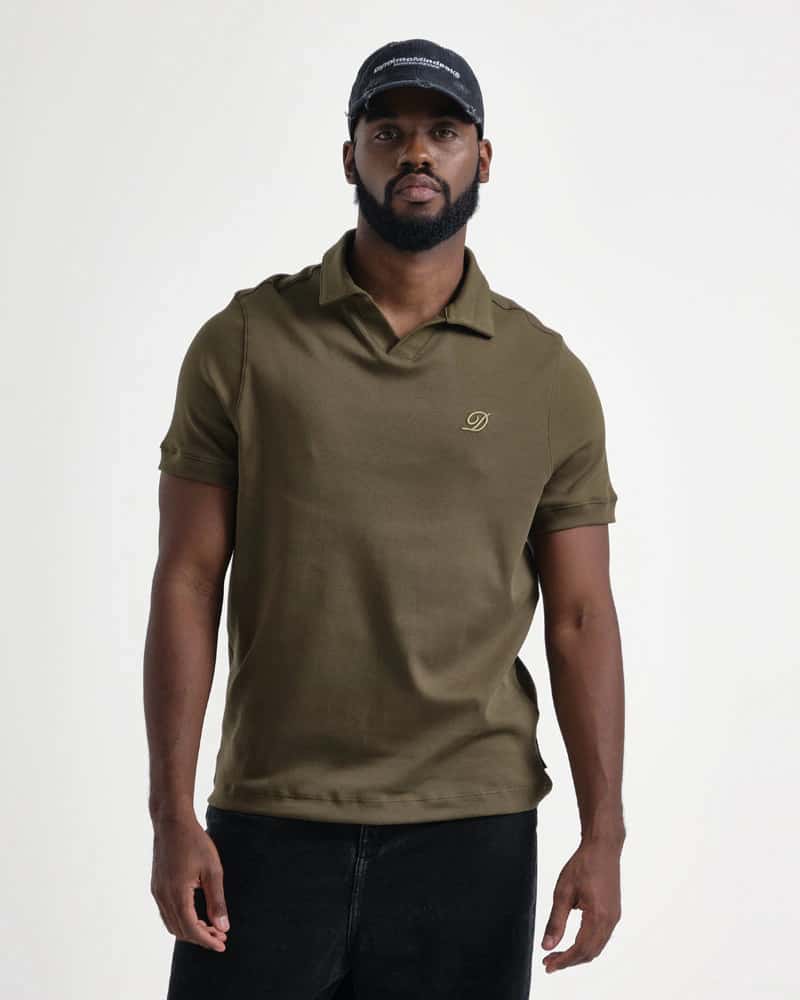 Polo Relaxed Fit Verde Militar