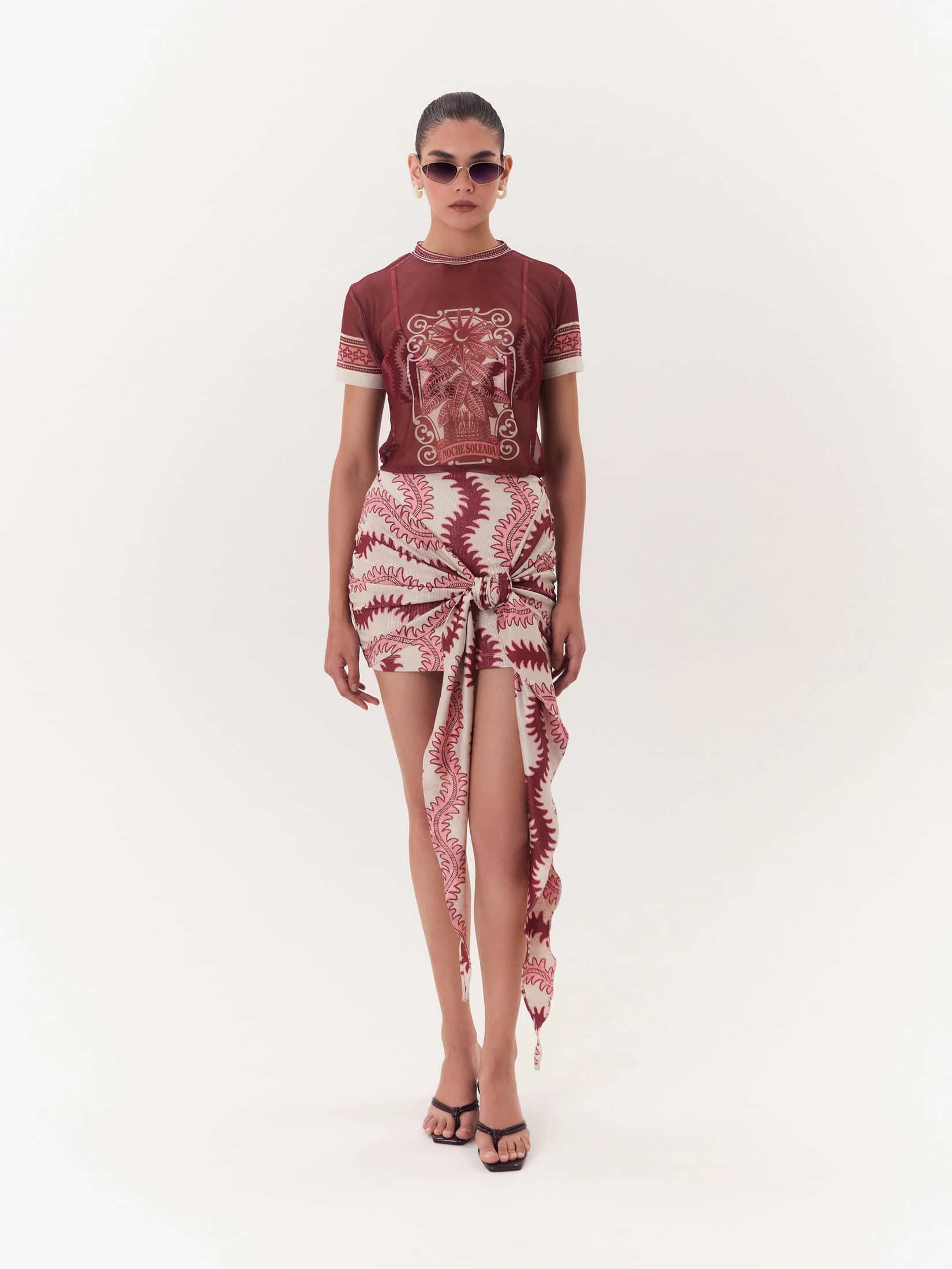 Falda Stretch Solar - Vino