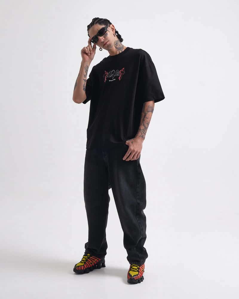 Camiseta Negra Oversize Eternal Rise - miniatura 4