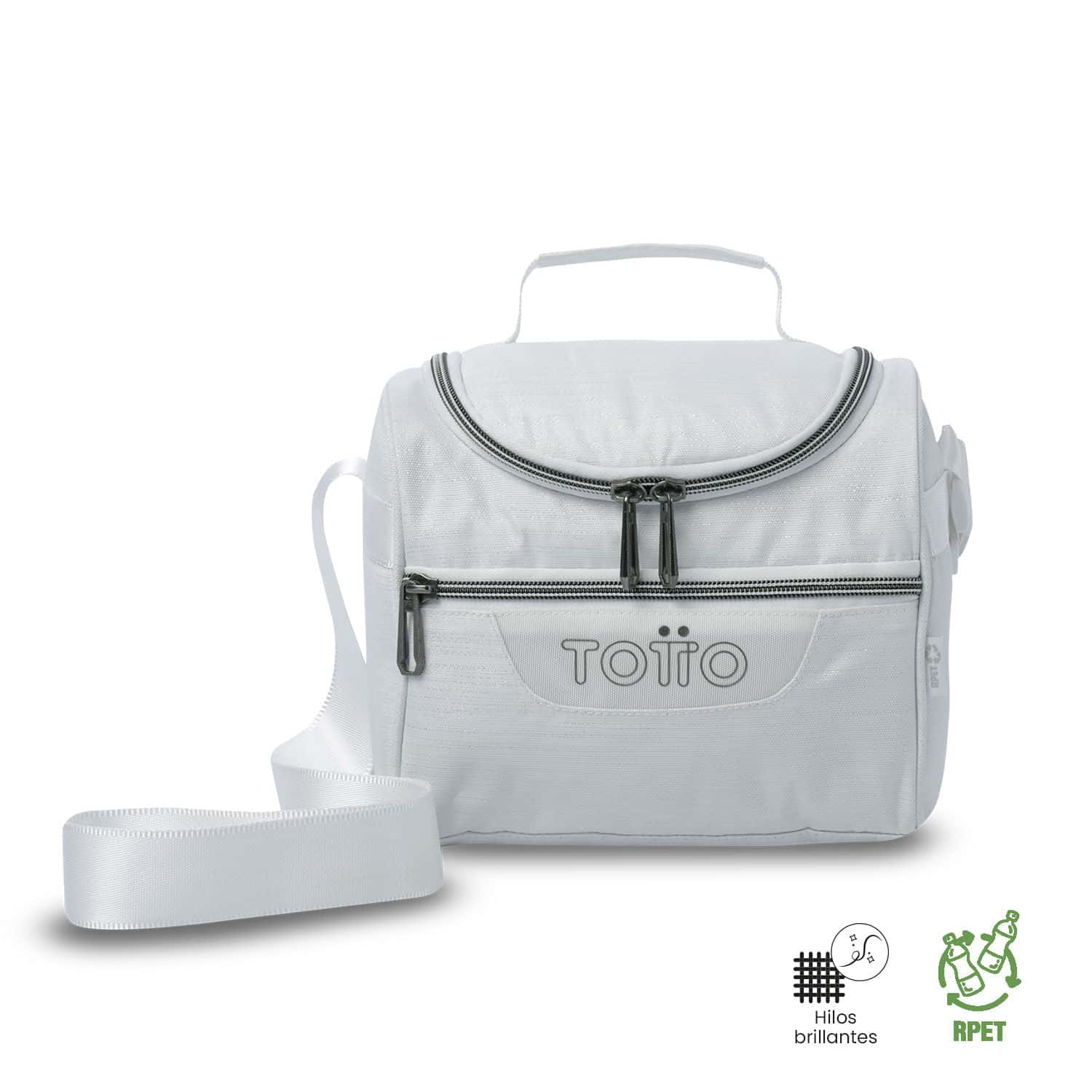 Lonchera Térmica para Mujer Pizarra Neo Mediana Blanca