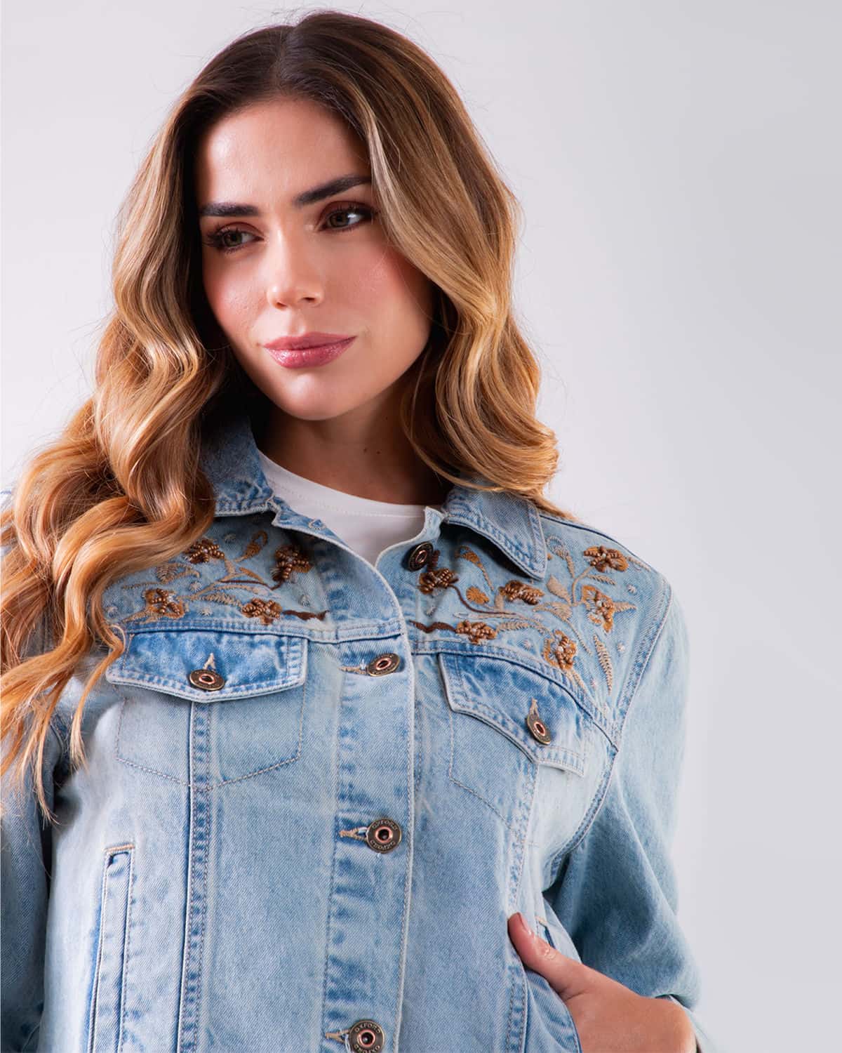 Chaqueta denim para mujer