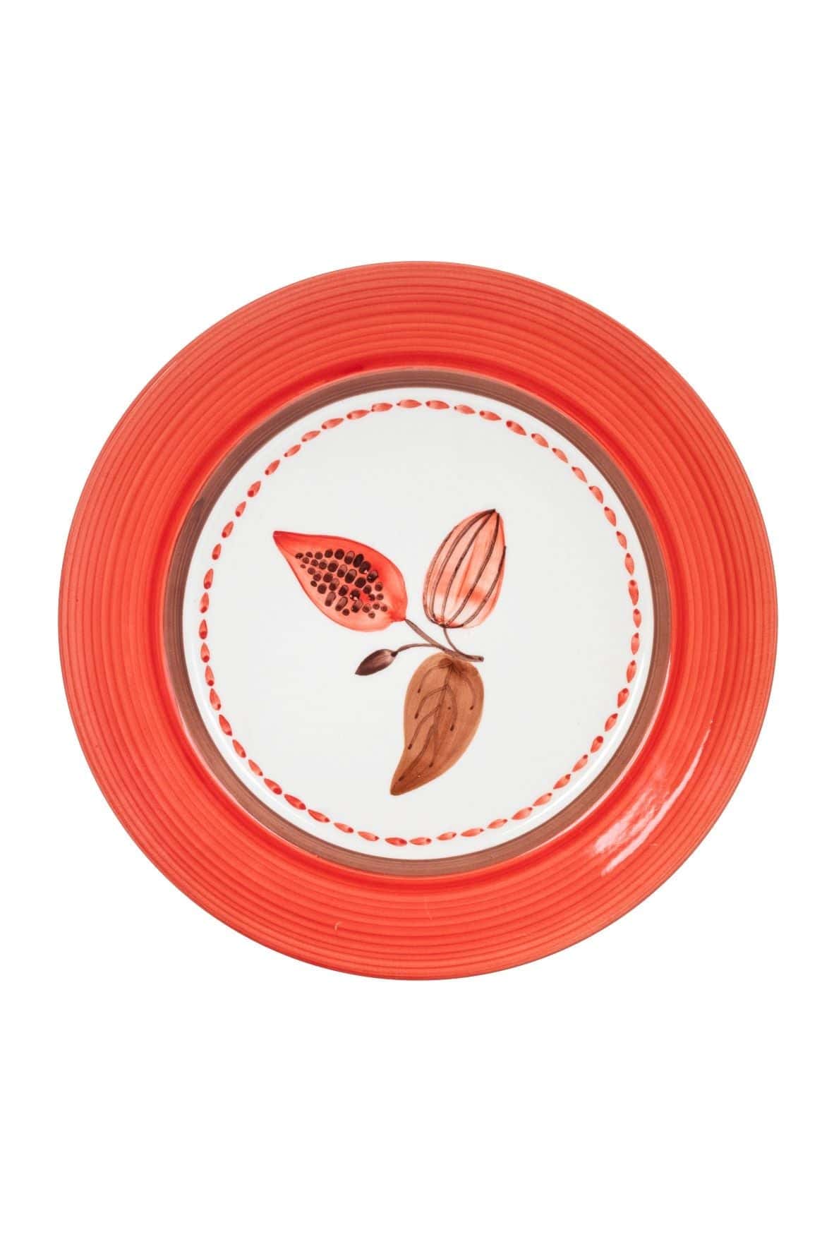 JDD Cocoa Dinner Plate / Coral