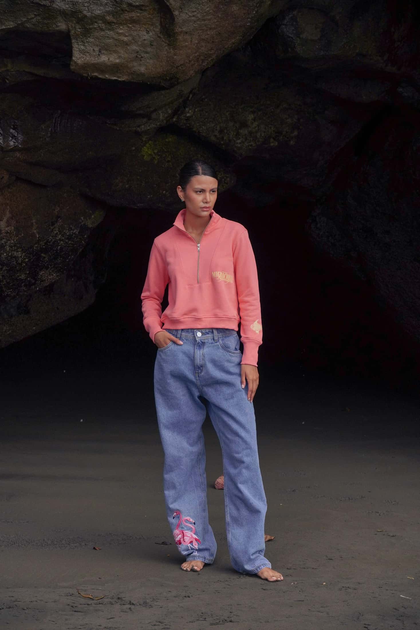 SACO TORTUGA FLAMENCO ROSADO - miniatura 3