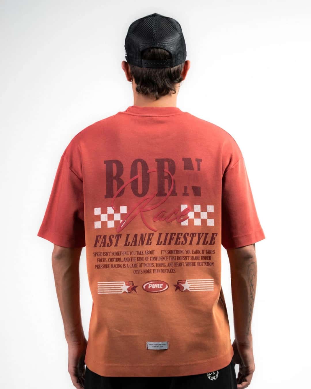 OVERDRIVE WASHED BURGUNDY T-SHIRT - miniatura 2
