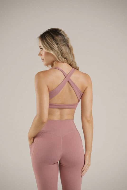 High waist leggings pocket sens Toulose Rose - miniatura 5