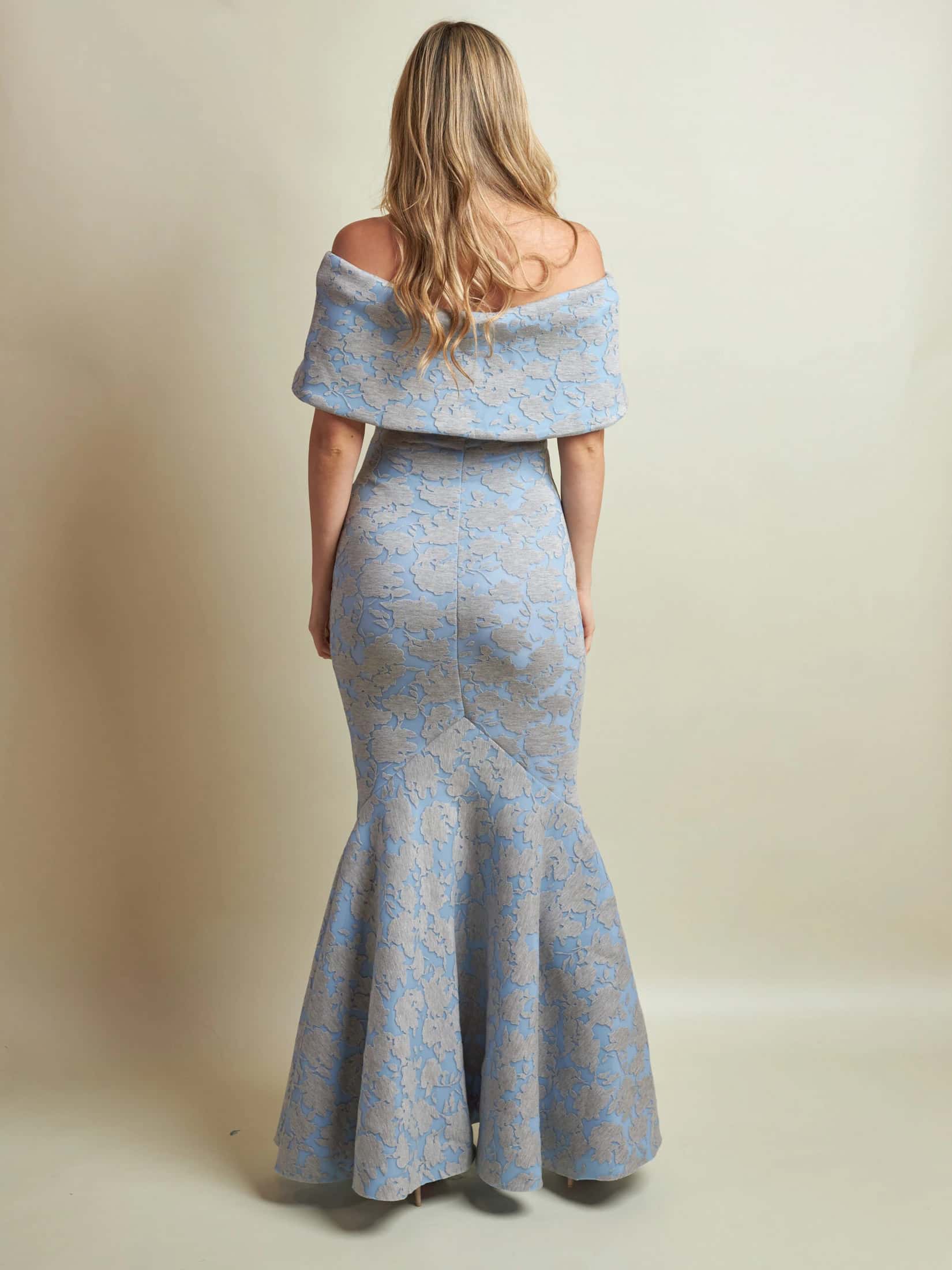 Vestido Sabina Ii Estampado Azul - miniatura 5