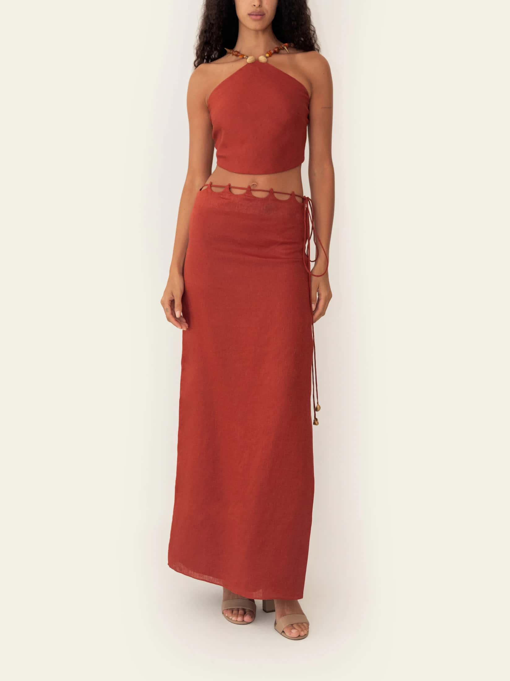 CAIRO SKIRT SUNSET ORANGE - miniatura 2