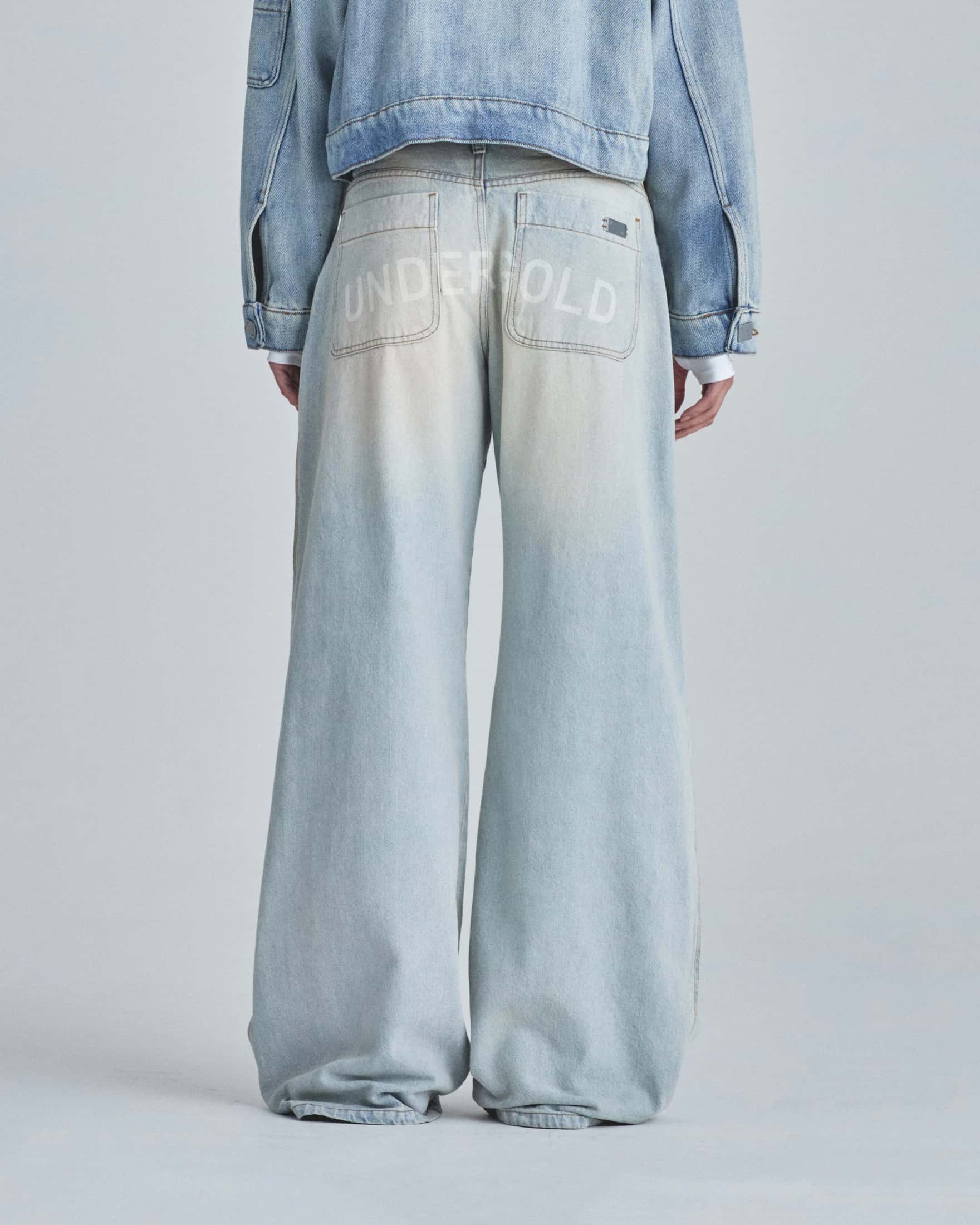 W Line Basic Wide Jeans Light Blue - miniatura 8