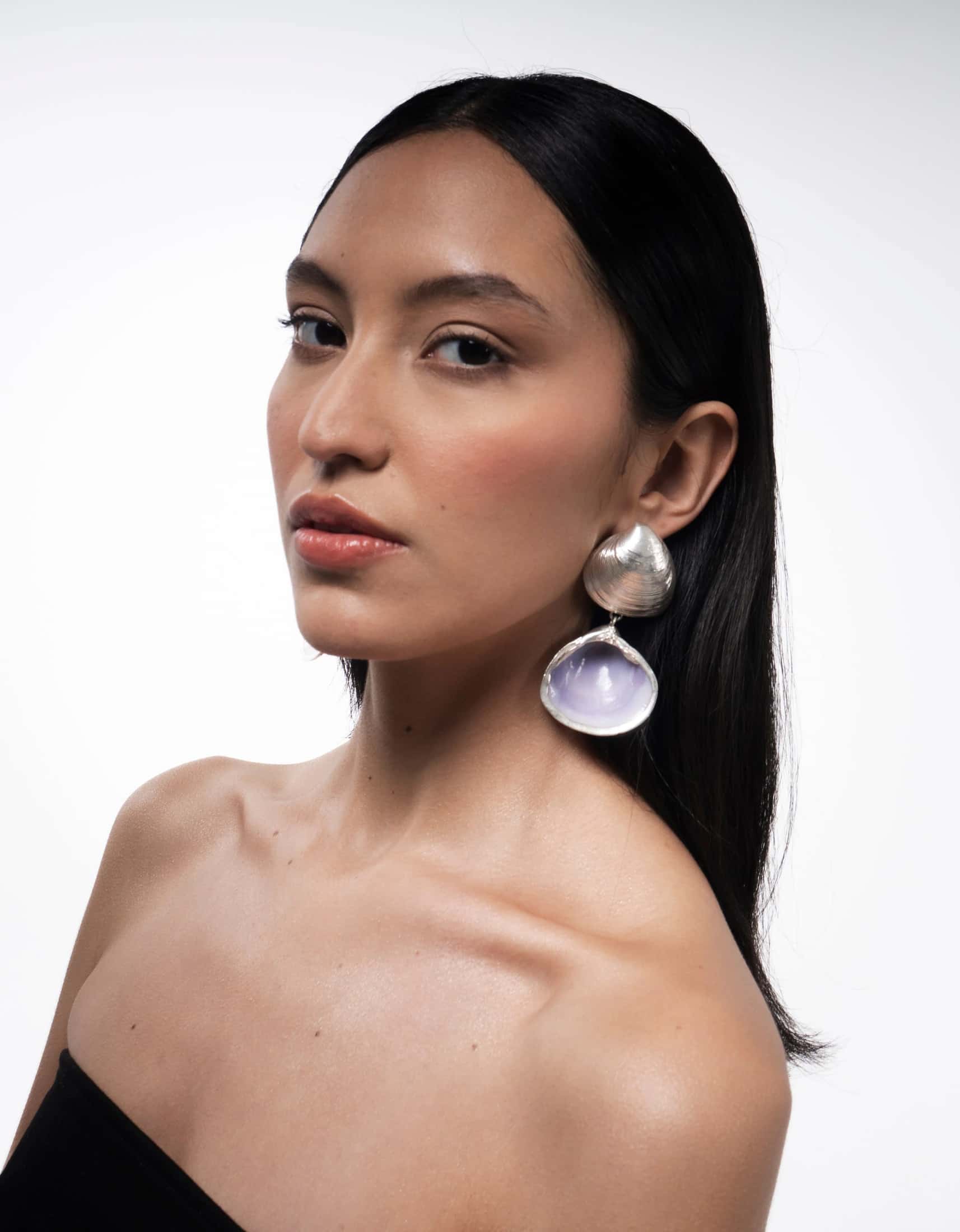 ARETES CONCHA INVERTIDA