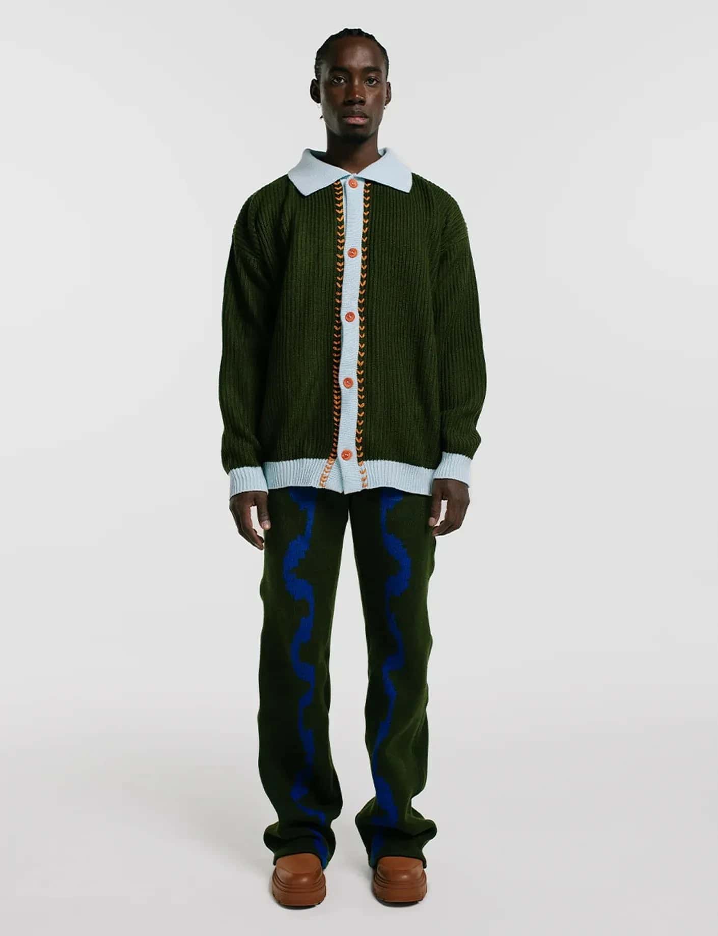 Cardigan Polo Rib - miniatura 1