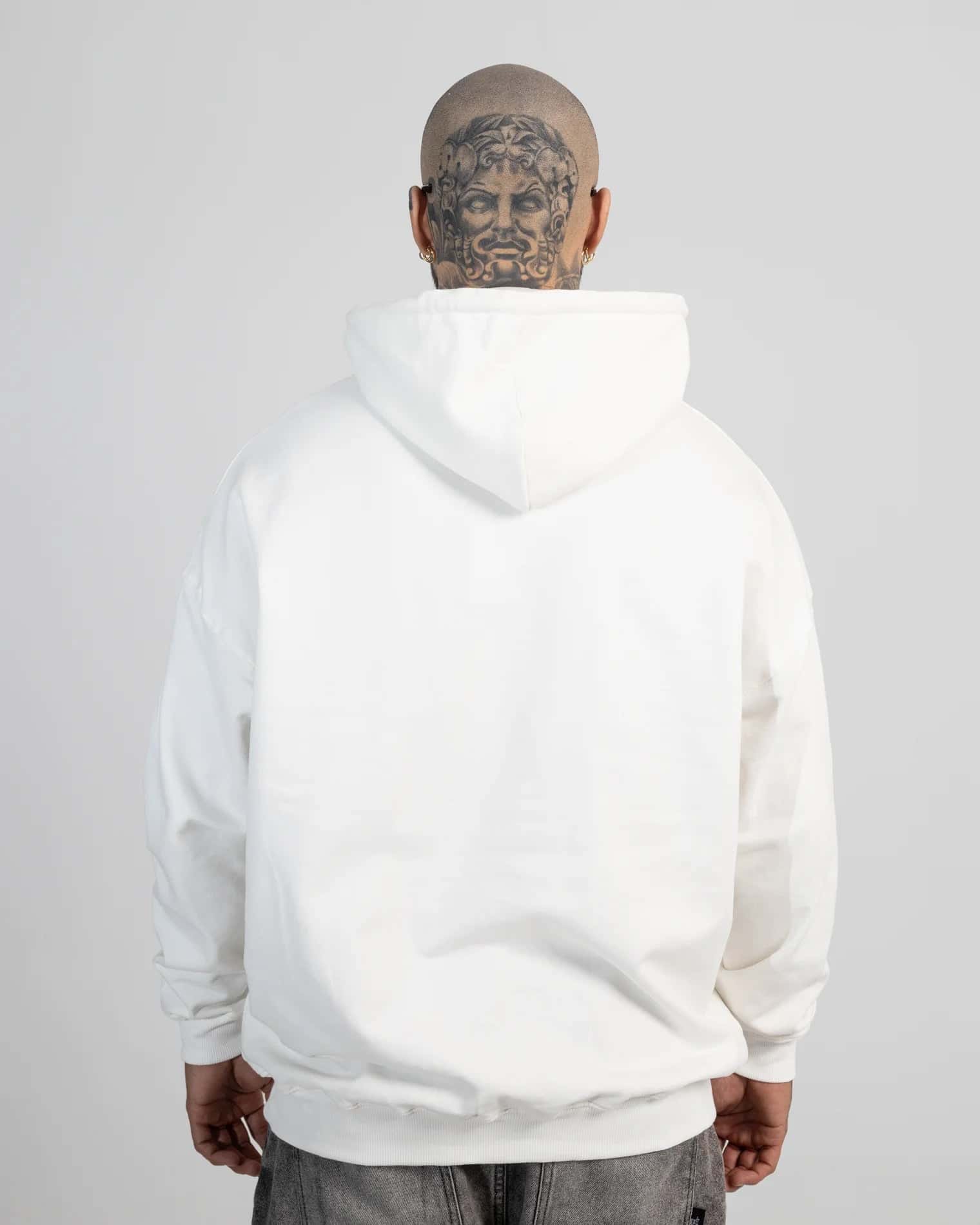 Hoodie Oversize White Essential - miniatura 4