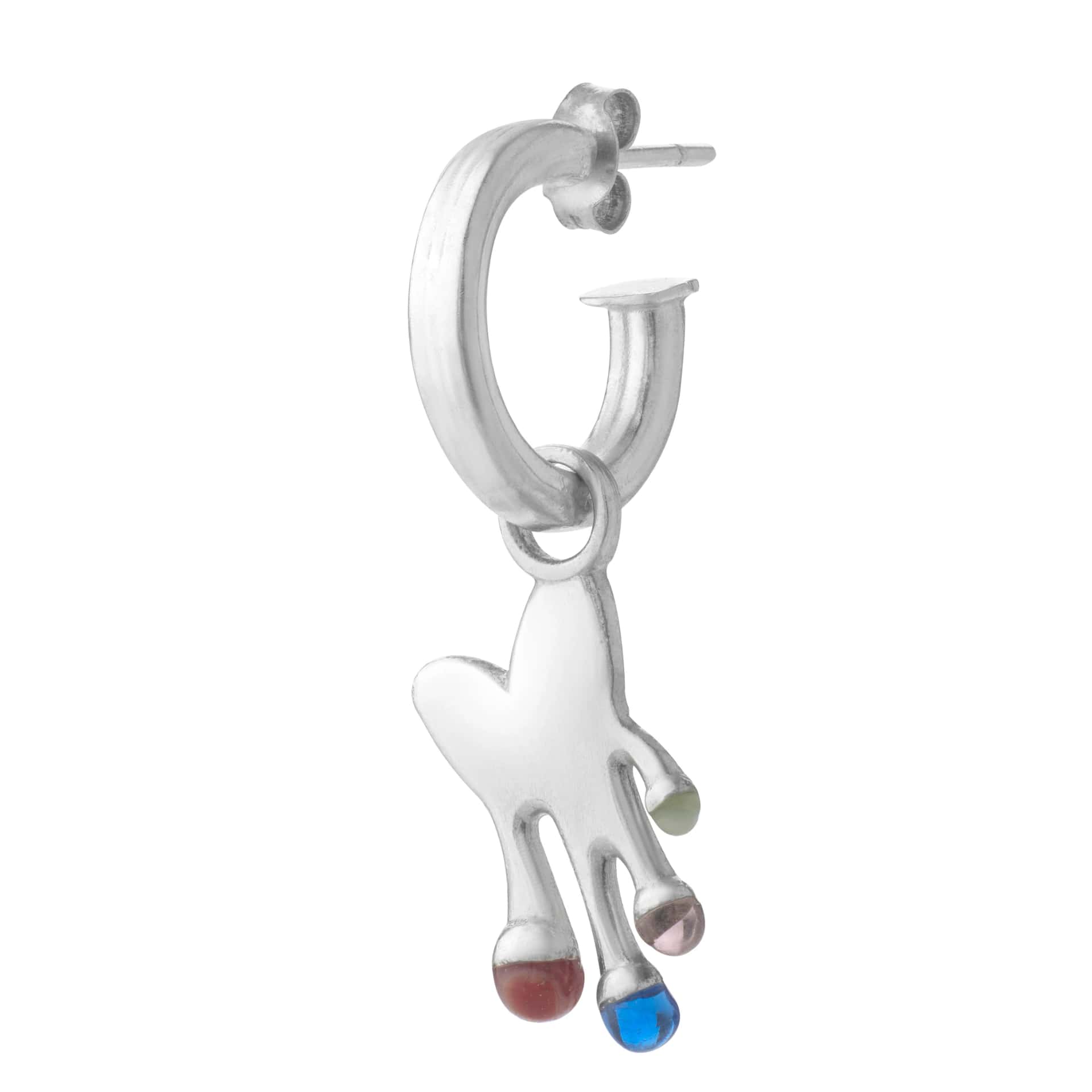 Heal Heart Glass Earring / Ear Cuff / Chain - miniatura 1