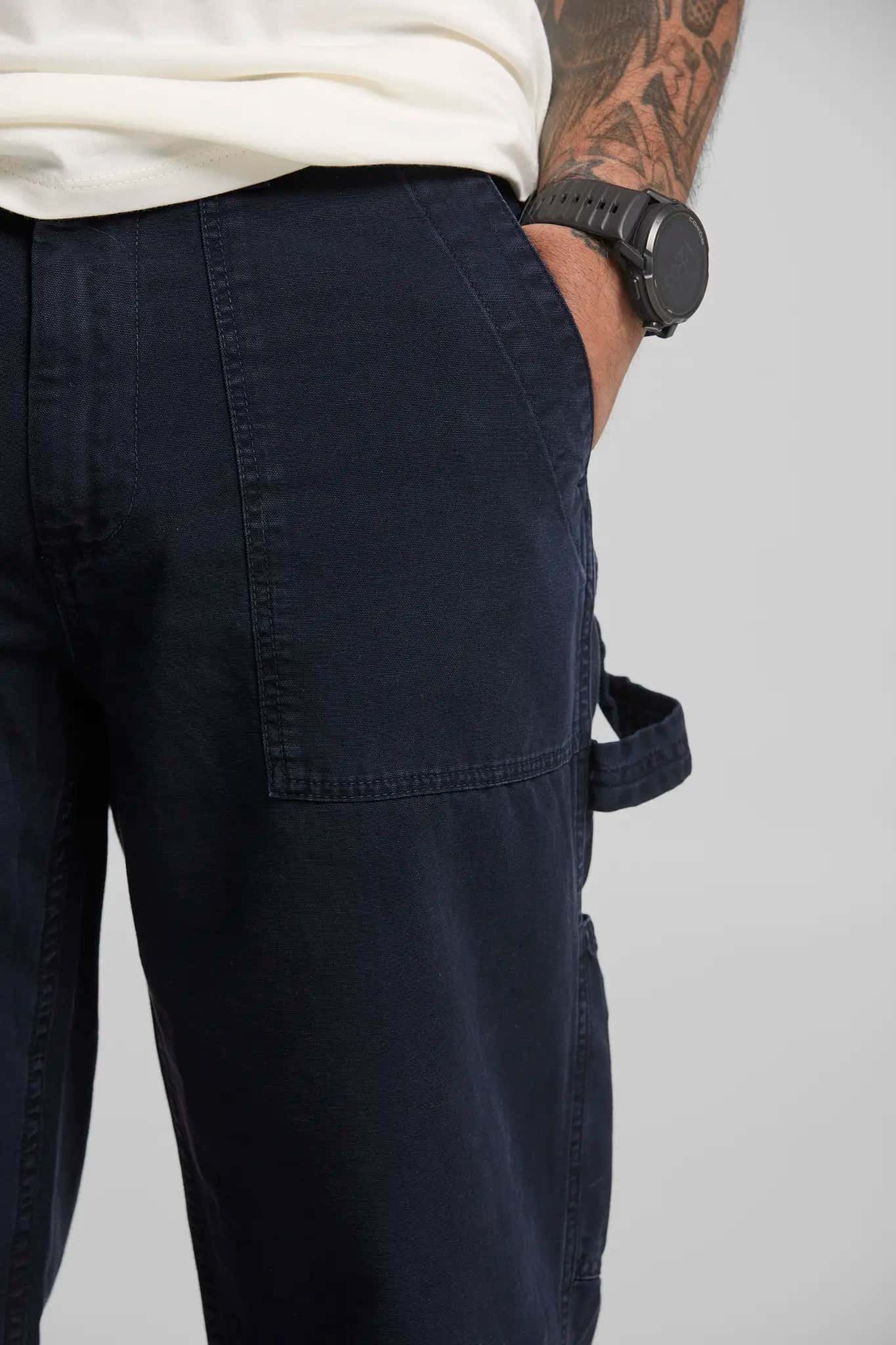 Pantalón Carpenter azul oscuro - miniatura 3