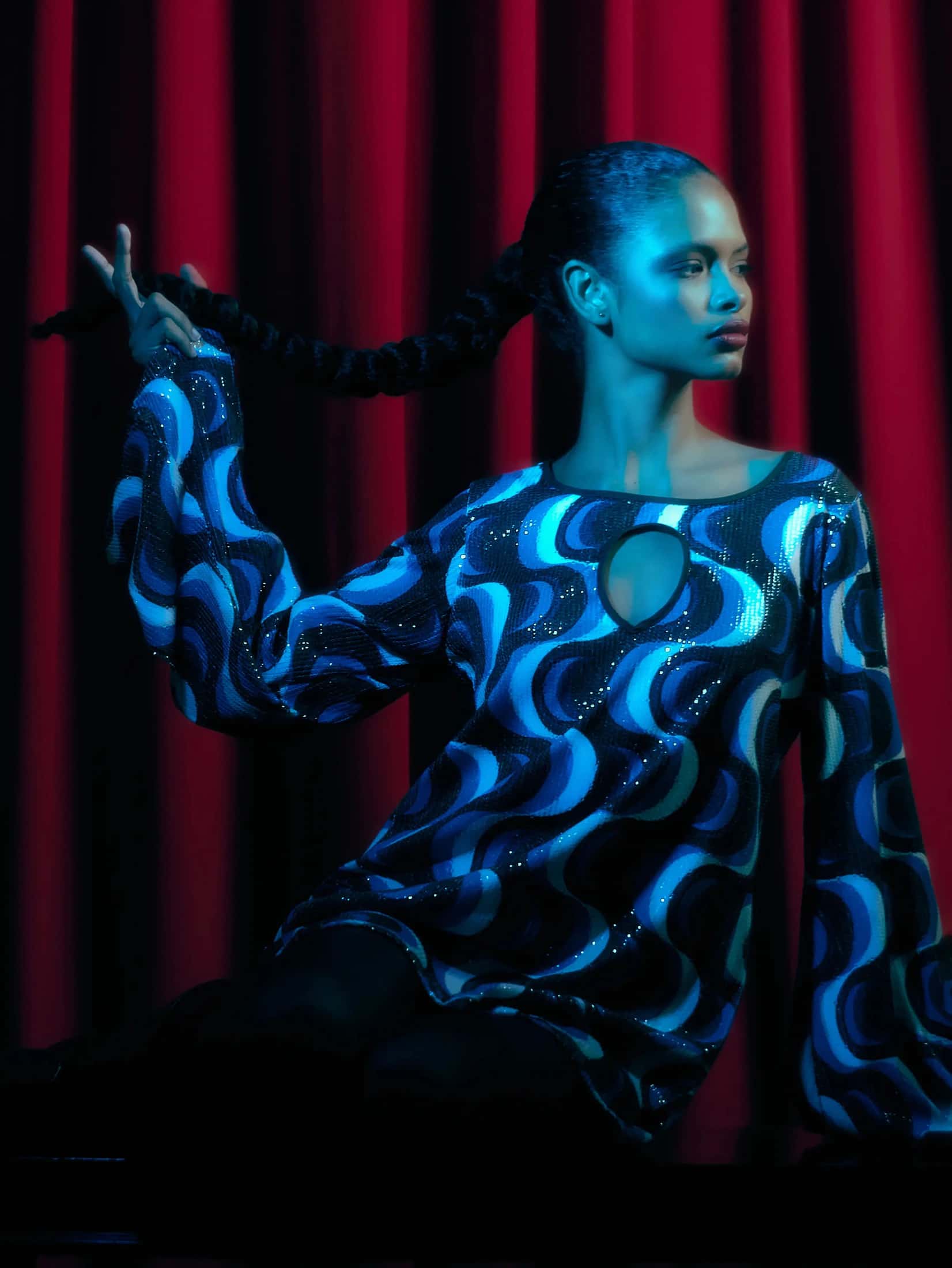 MUDANZA SEQUIN DRESS
