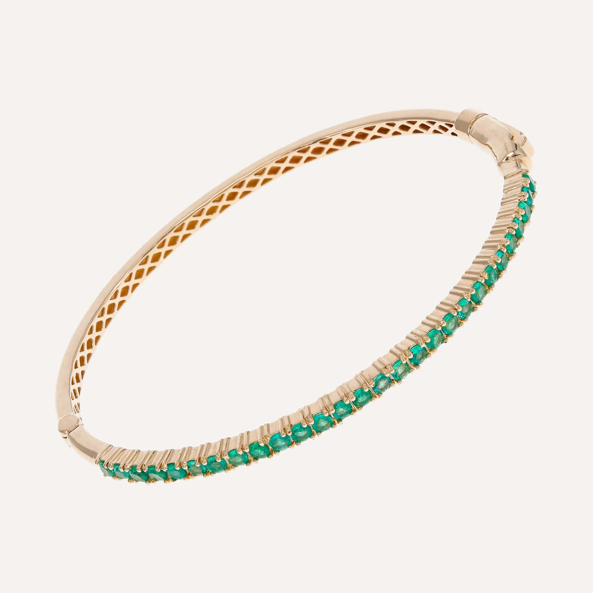 Pulsera Half Bangle Piedras