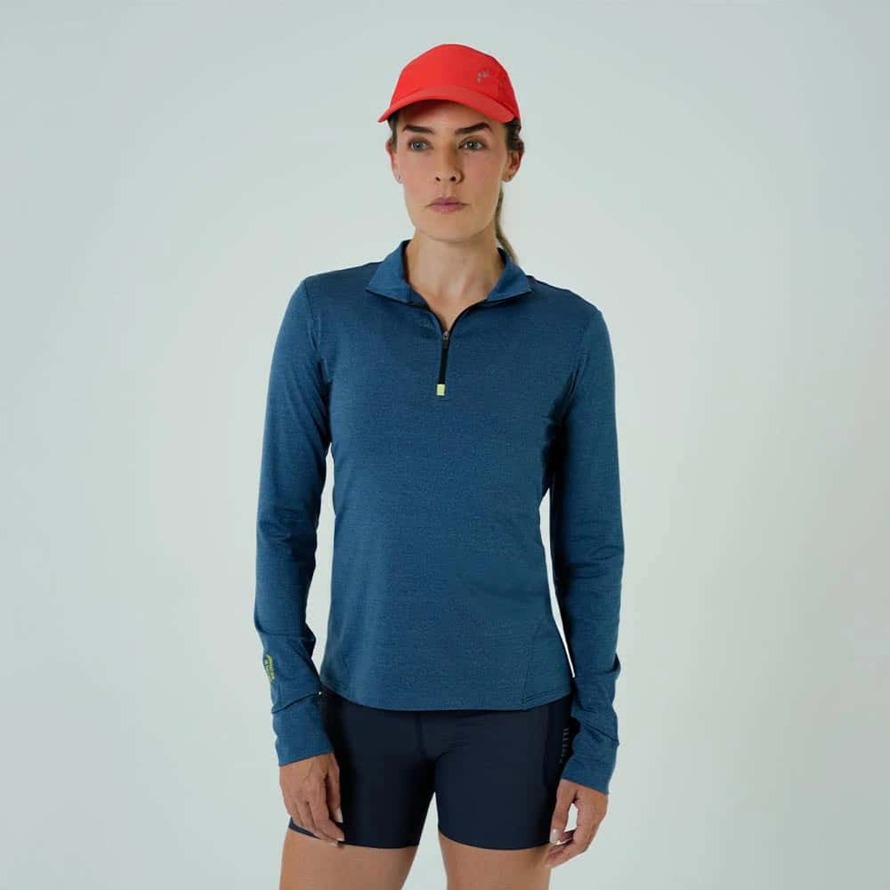 CAMISETA RUNNING MANGA LARGA ACTIVE BLUE PARA MUJER - miniatura 7