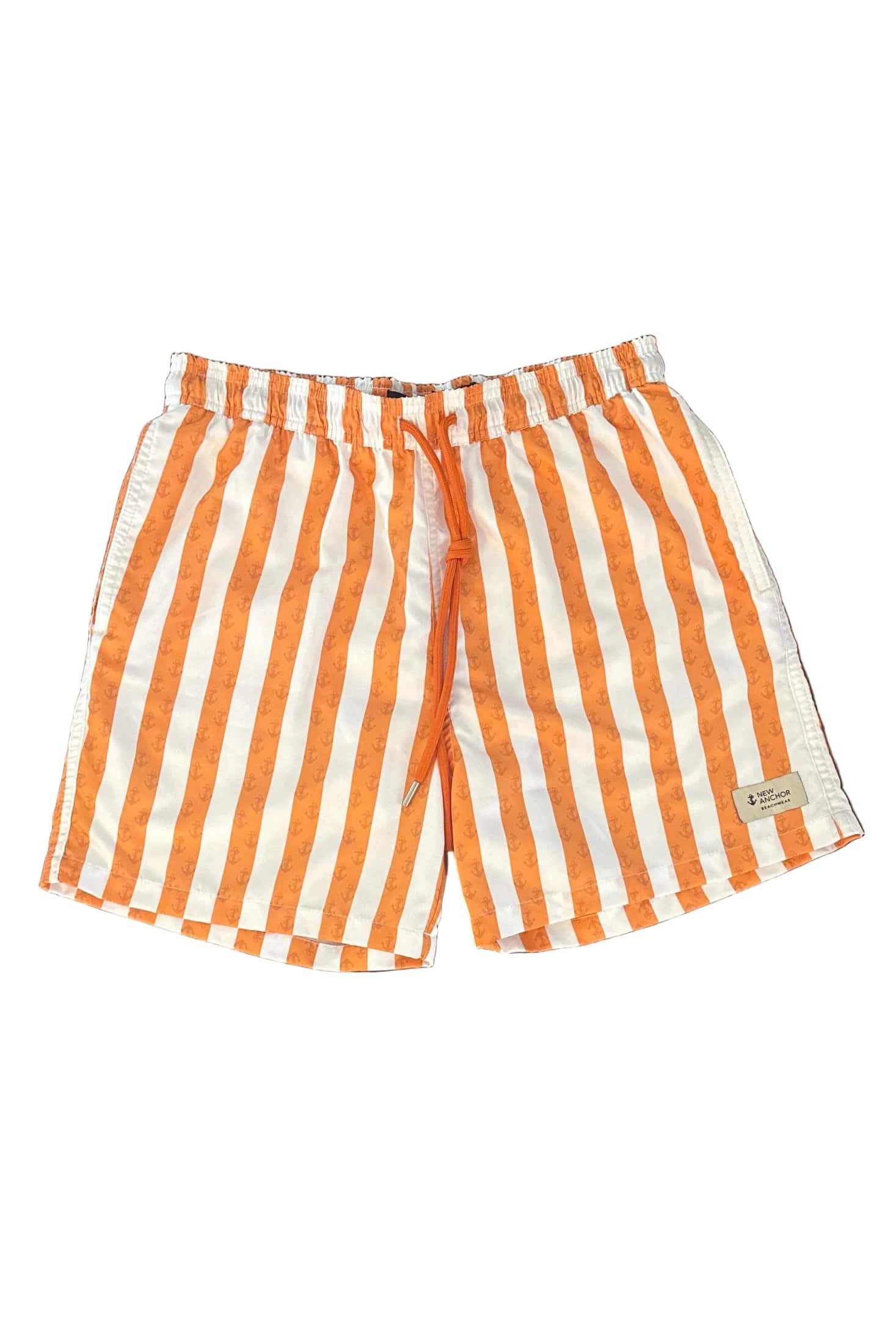 Pantaloneta rayas naranjas y blancas