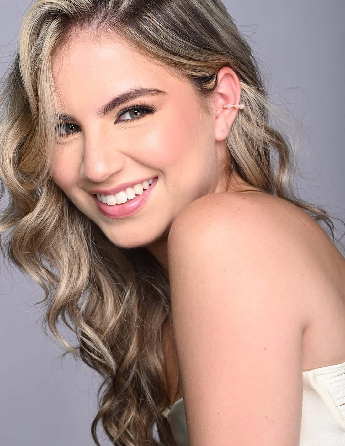 Ear Cuff Jazmin Pink