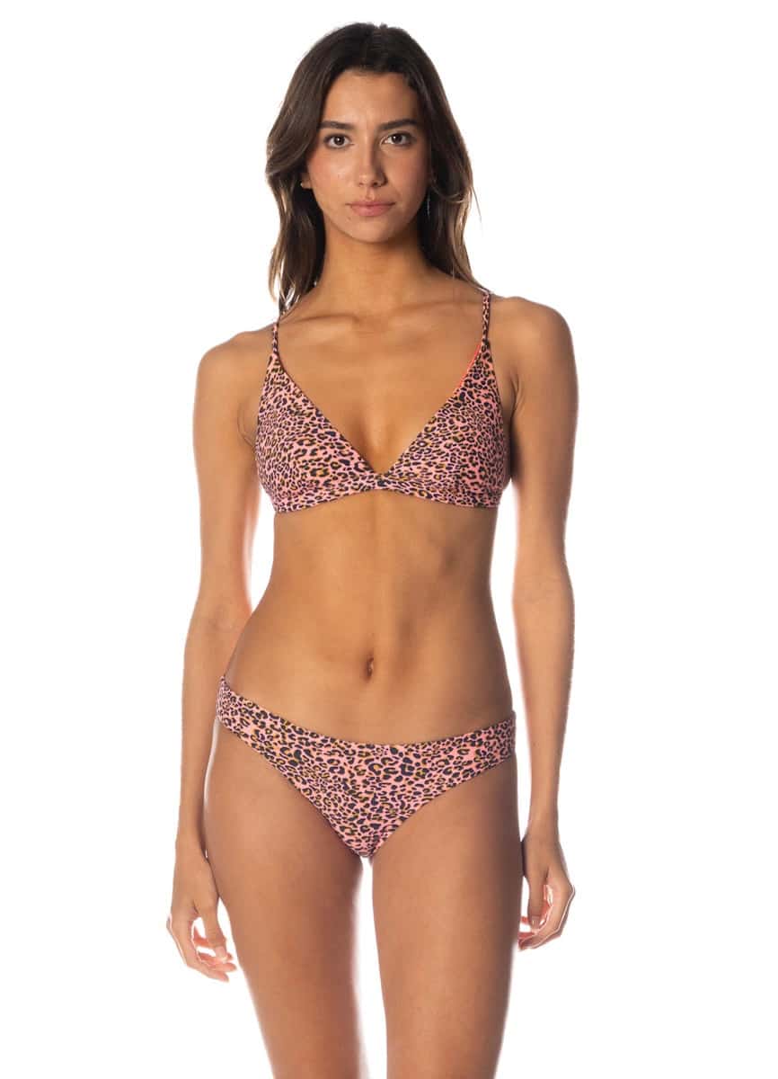 Maaji Coral Panther Ivy Fixed Triangle Top