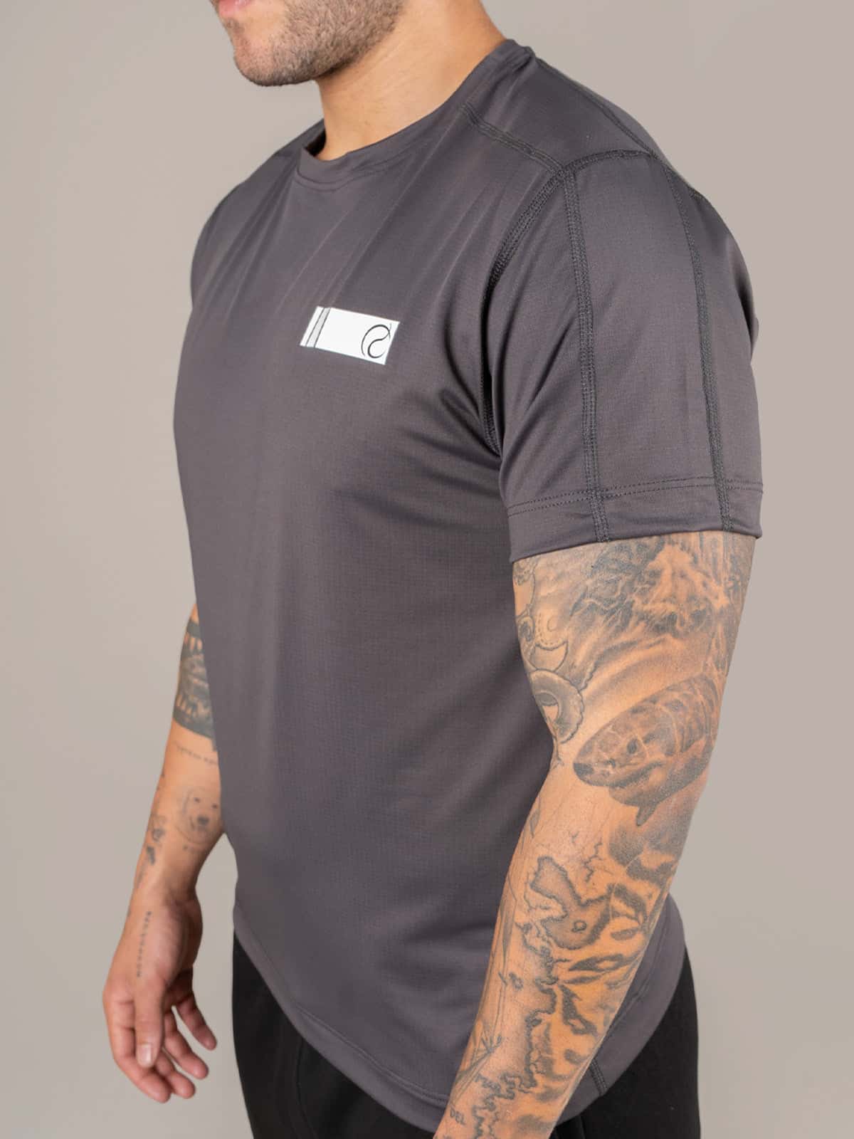 Camiseta Marco Supra Hombre Gris - miniatura 3