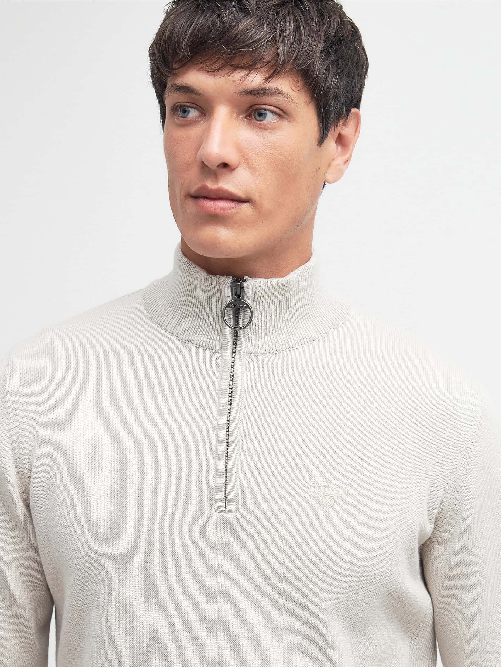 Cotton Quarter-Zip Jumper