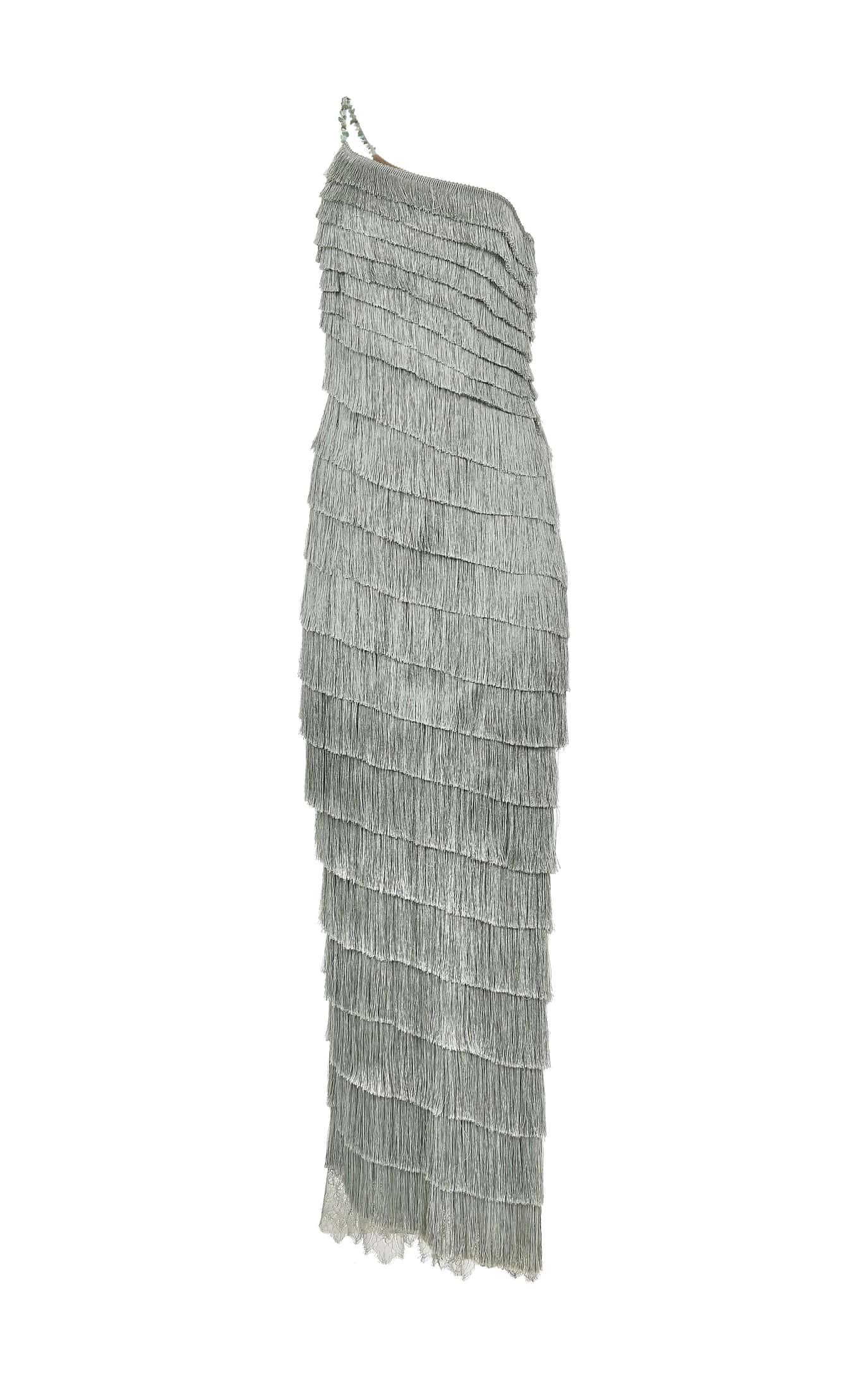 Isidora Mint Fringe Dress - miniatura 1