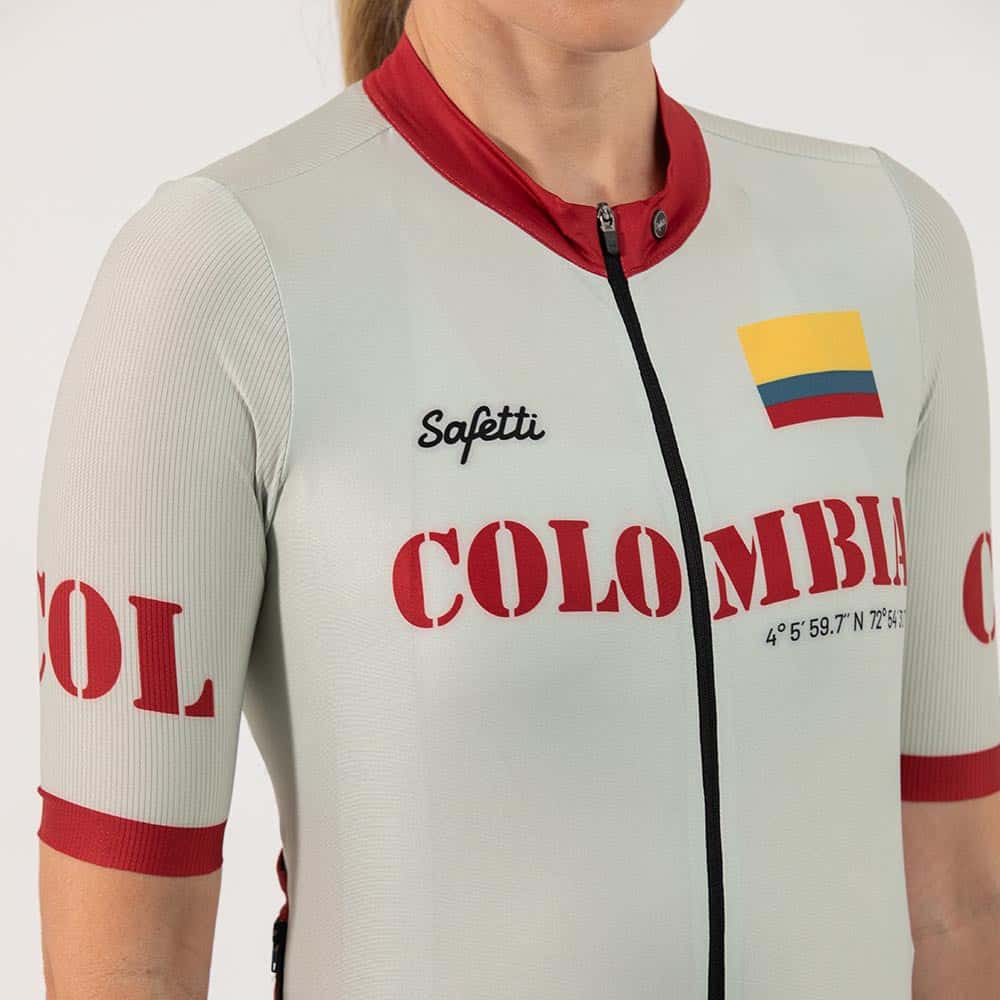 CAMISA CICLISMO MANGA CORTA COLOMBIA 51 PARA MUJER - miniatura 4