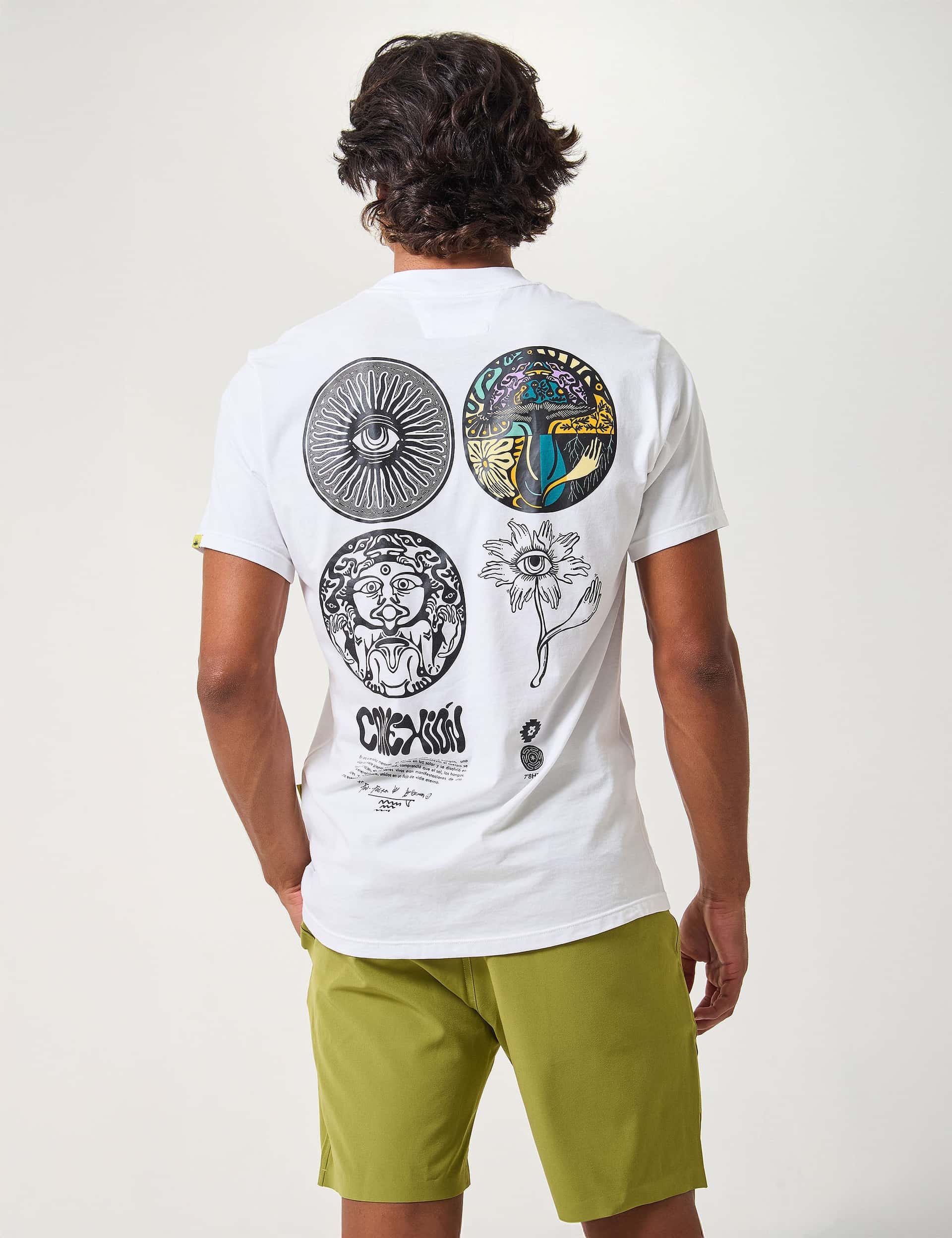 Camiseta Regular Fit Consciencia Esotérica  crudo Hombre