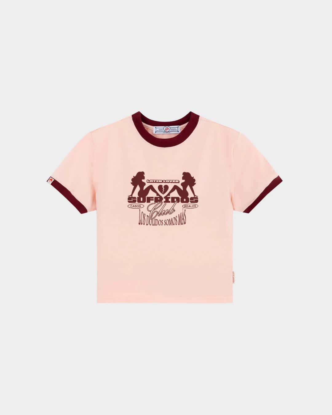 BABY TEE SUFRIDOS CLUB ROSADO VINO