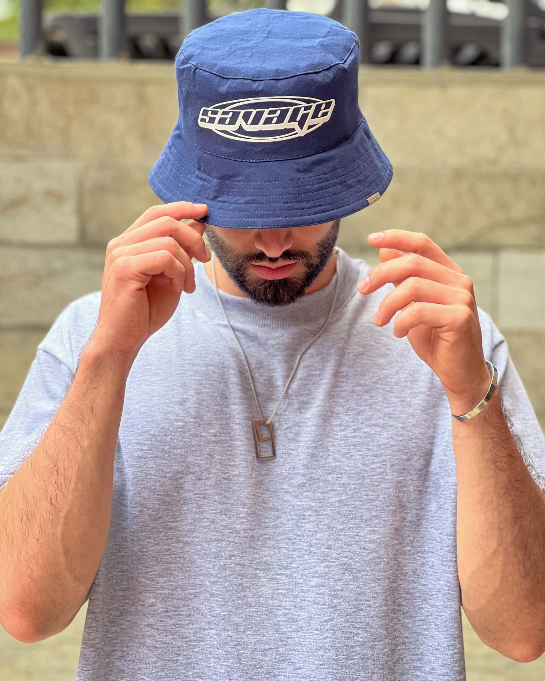 Bucket hat azul navy /svg blanco 14261