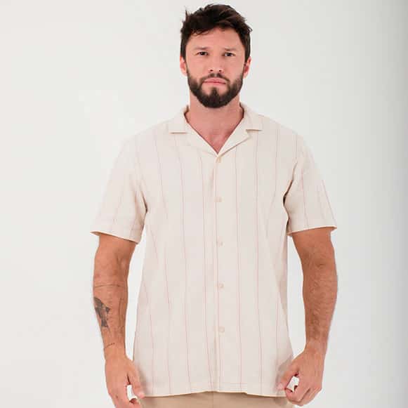 CAMISA  MC 100% ALGODON CUELLO SPORT HOM