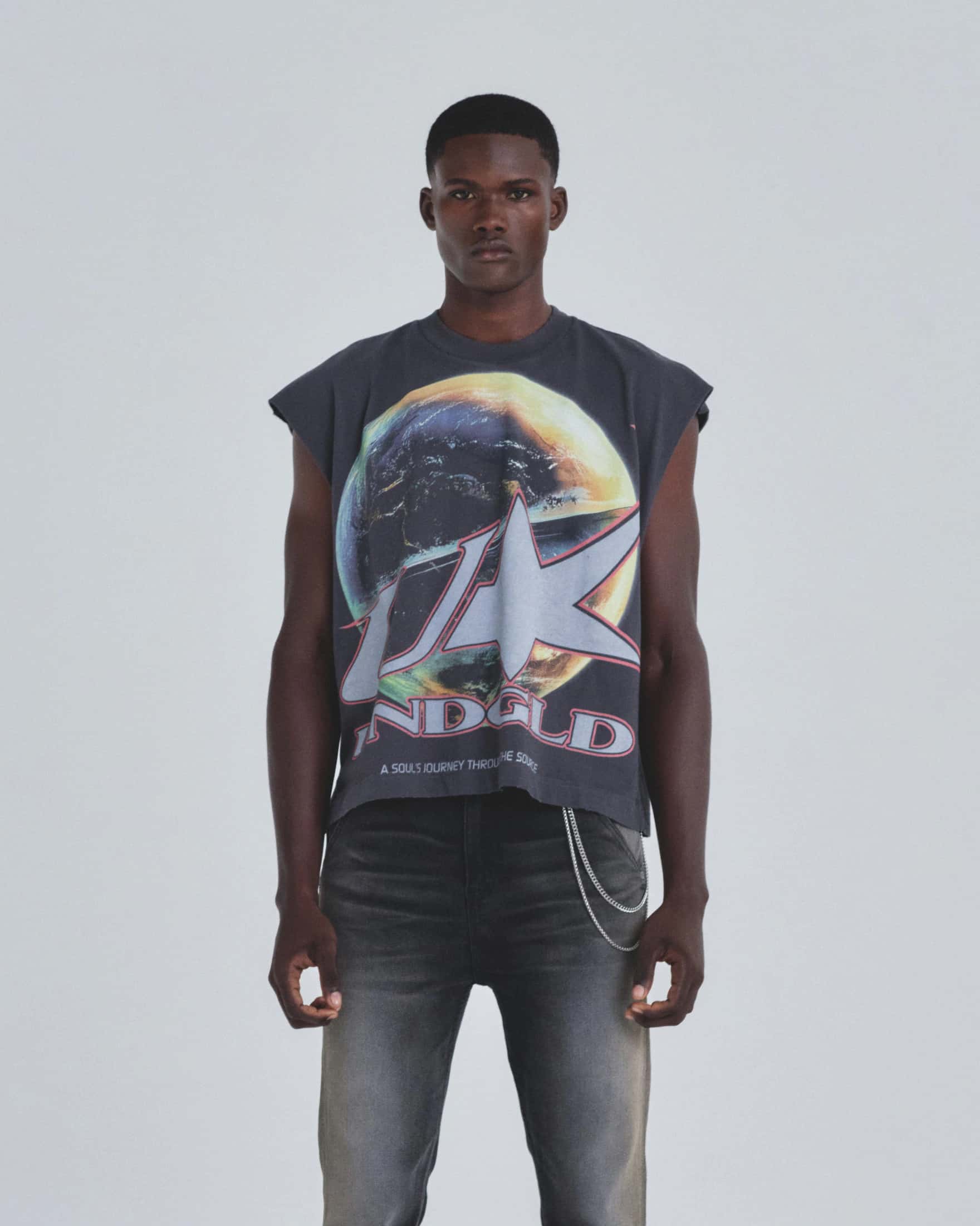 Holy State Neo Terra Sleeveless Tshirt Vintage Gray - miniatura 2