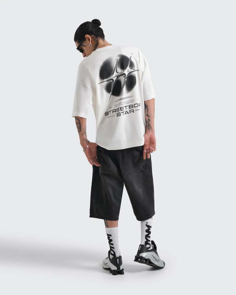 Camiseta Blanca Oversize Streetborn - miniatura 7