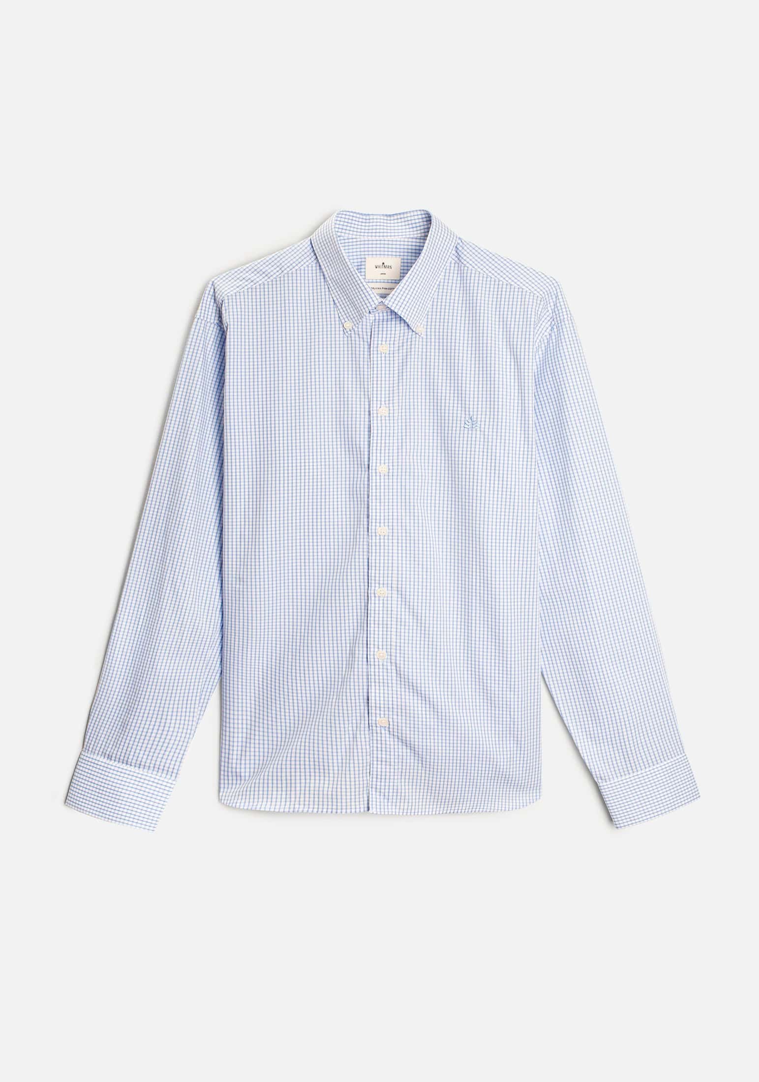Camisa H CBD Cuadros GRD L-Atn Azul Claro - miniatura 1