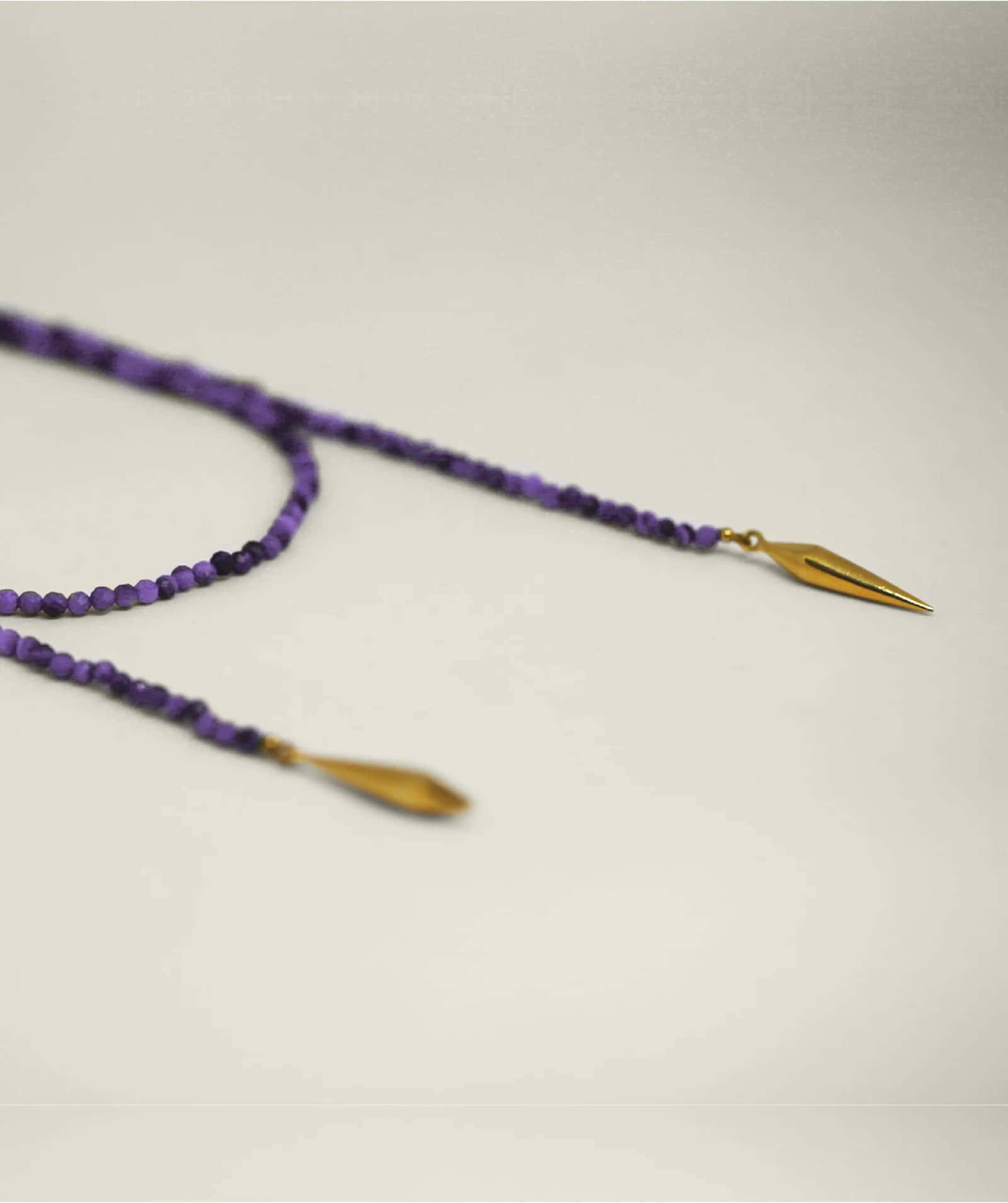 Dua Necklace Garnet Silver
