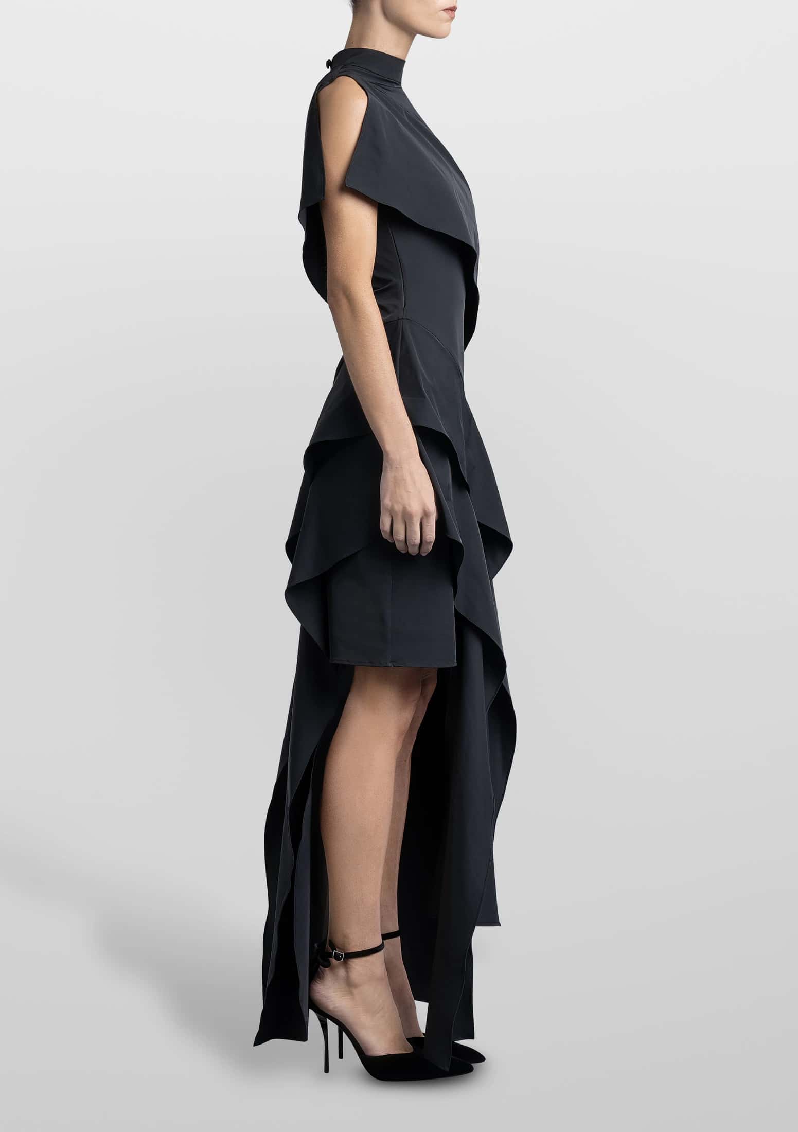VESTIDO VOLANT MIDI - miniatura 3