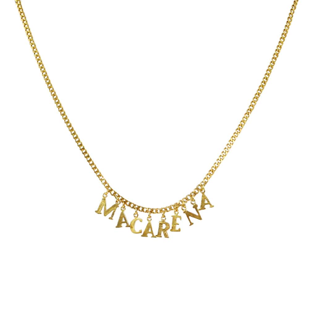 PreOrder Cadena 8 Letras Gold