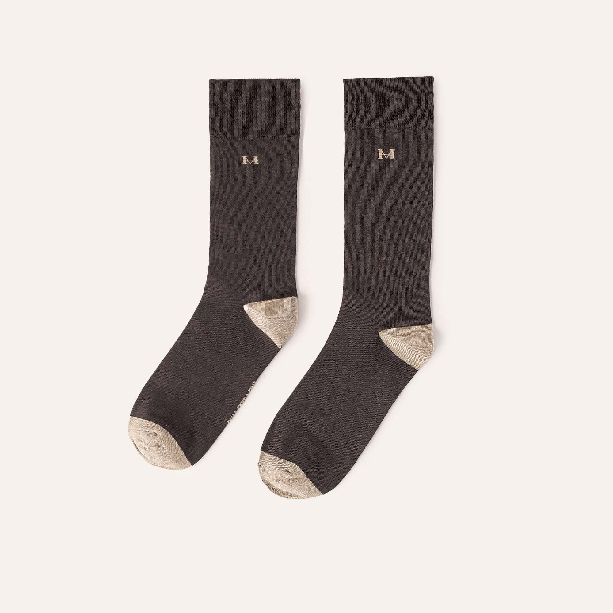 Medias Básicas Extrafina Castaño MH Socks